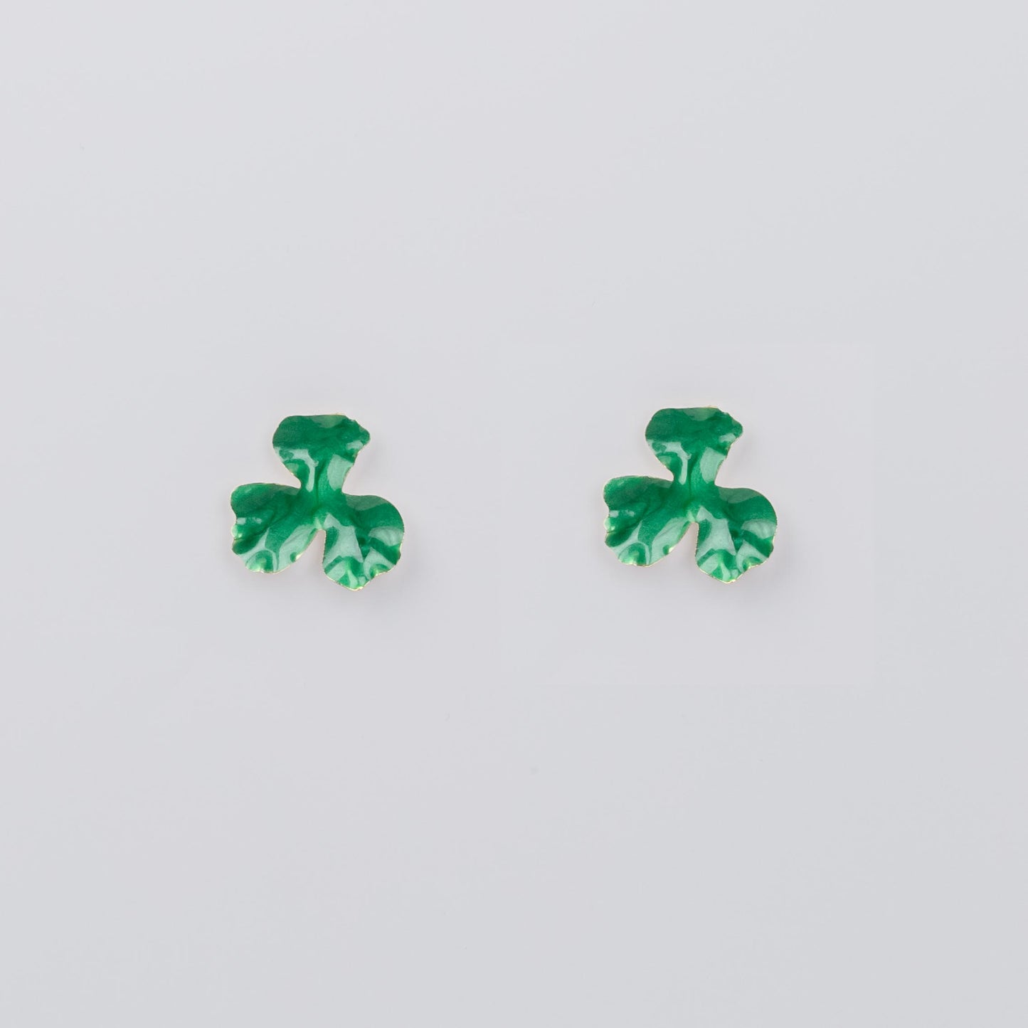 Cercei glossy flori și fluturi, set 3 - Verde
