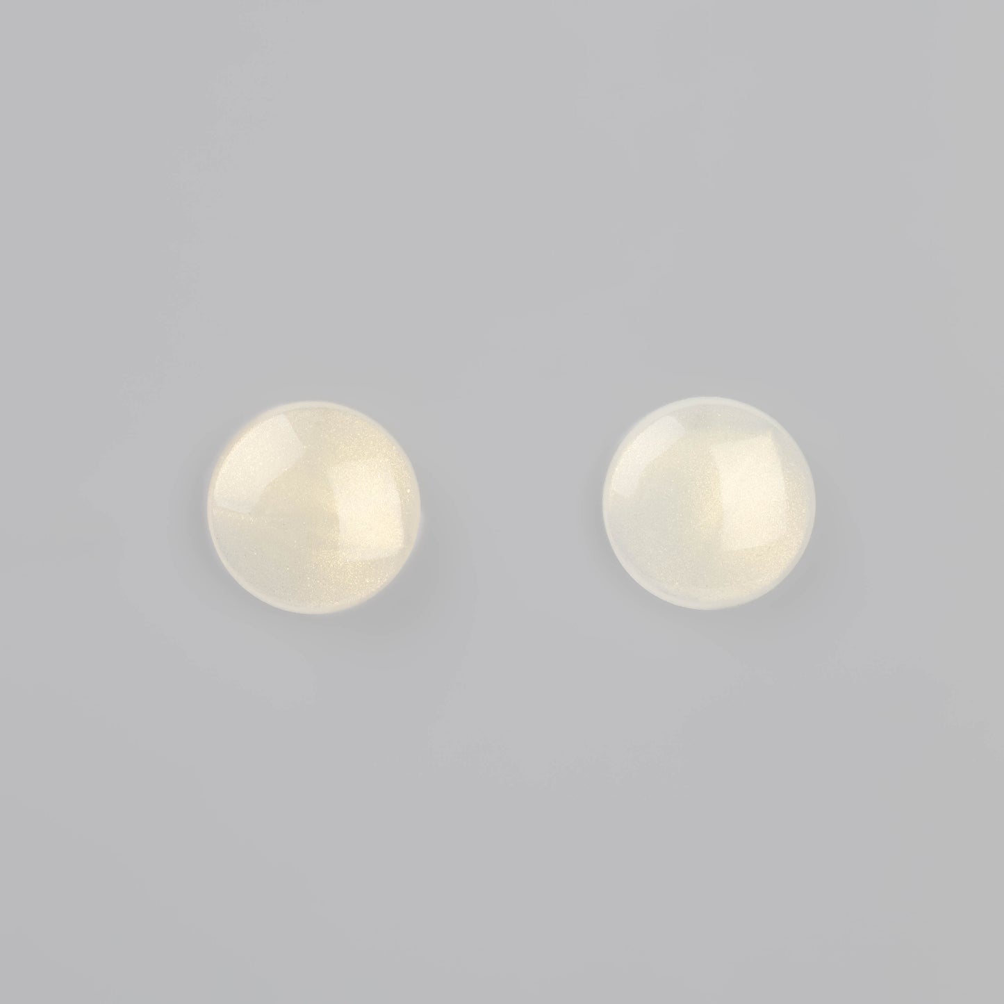Cercei glossy glitter, set 2 - Alb