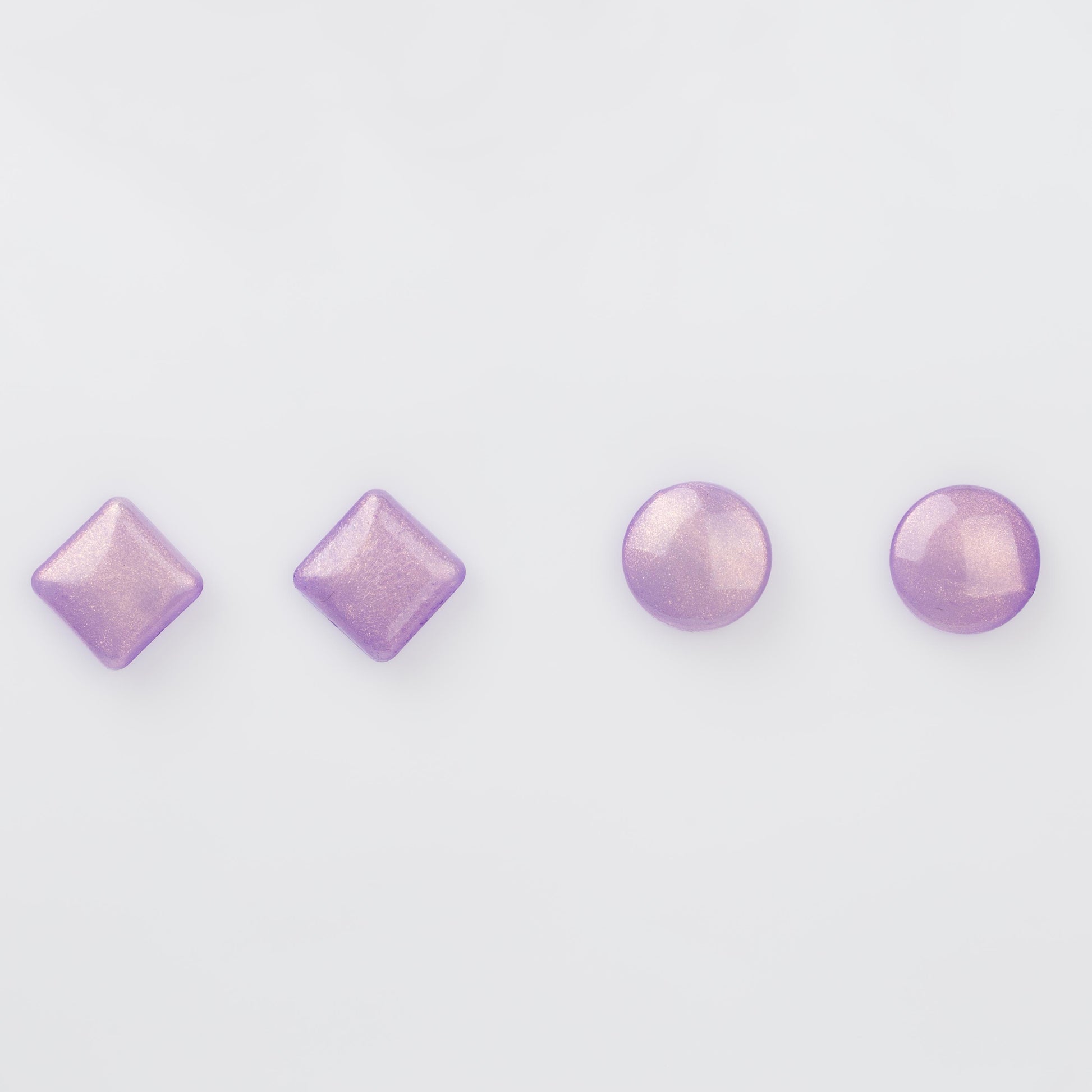 Cercei glossy glitter, set 2 - Mov