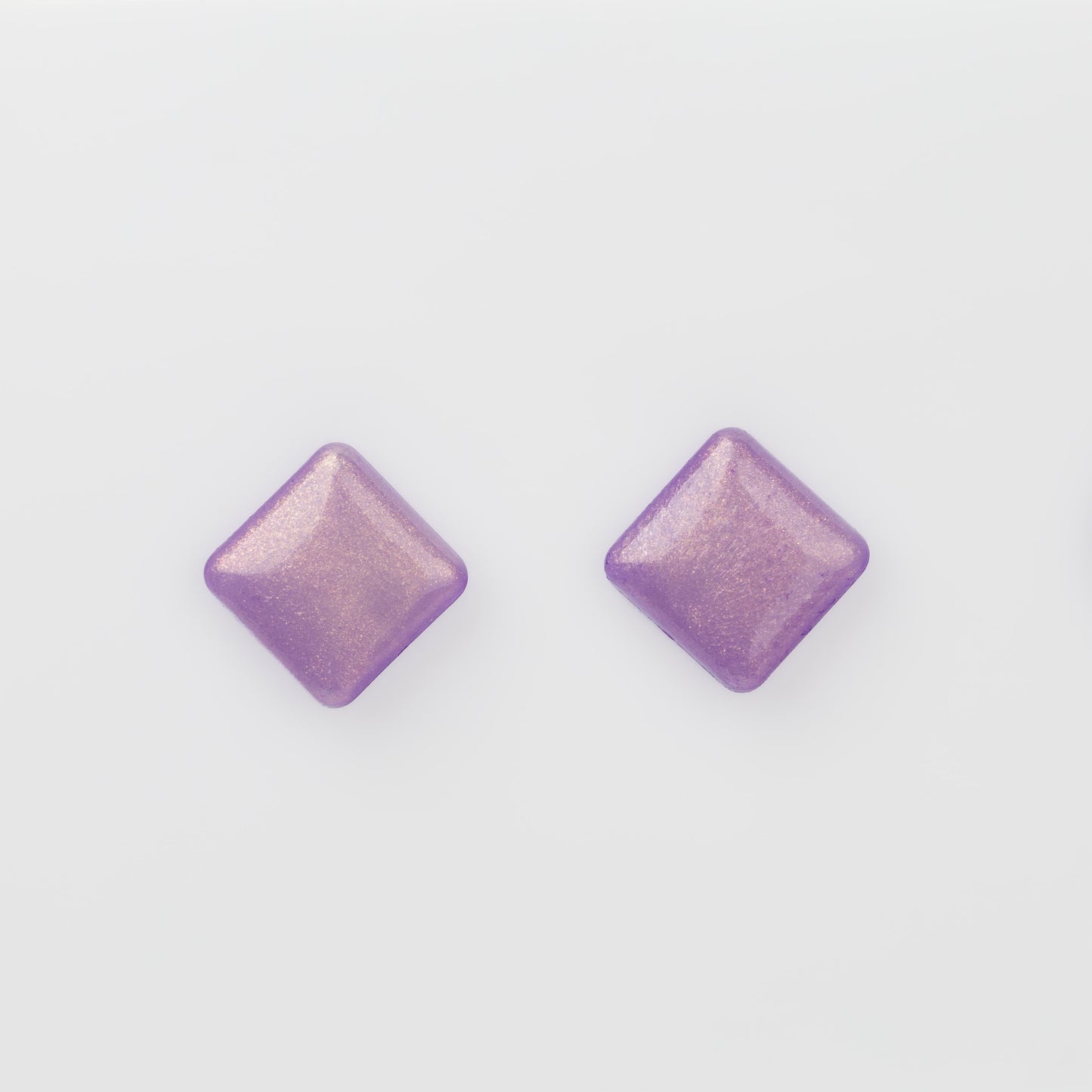 Cercei glossy glitter, set 2 - Mov