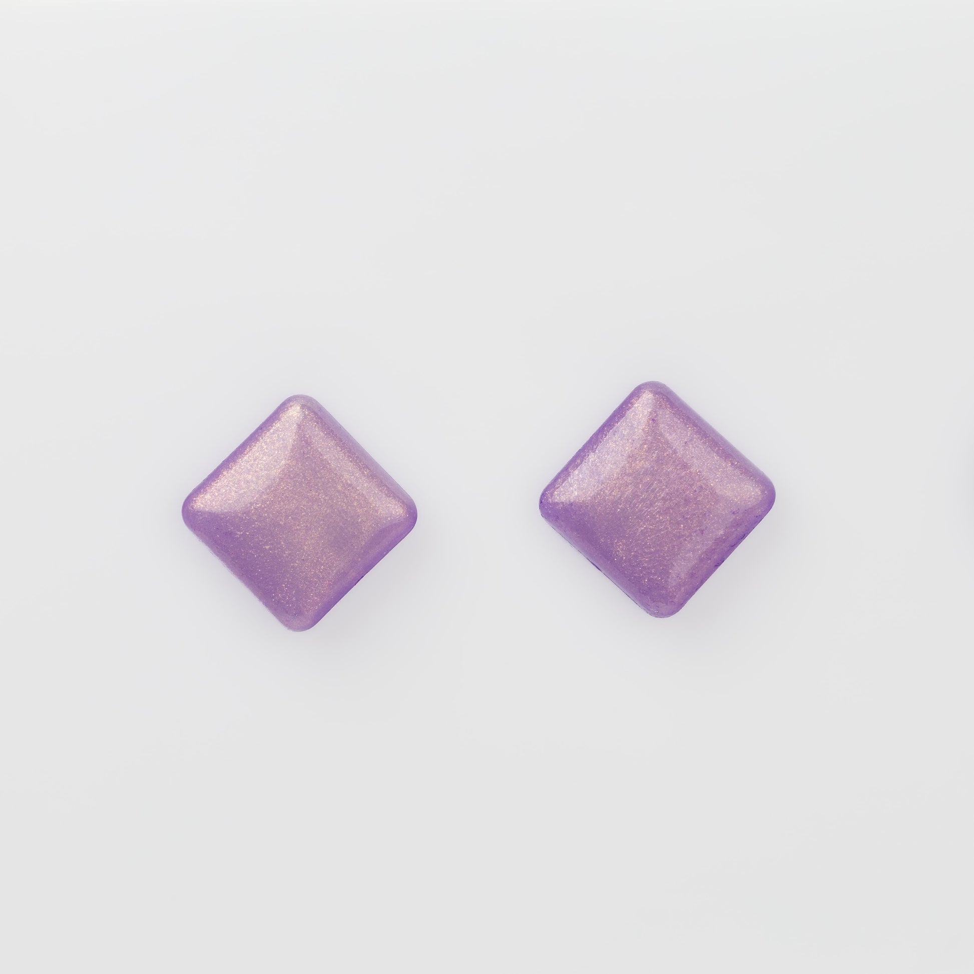 Cercei glossy glitter, set 2 - Mov