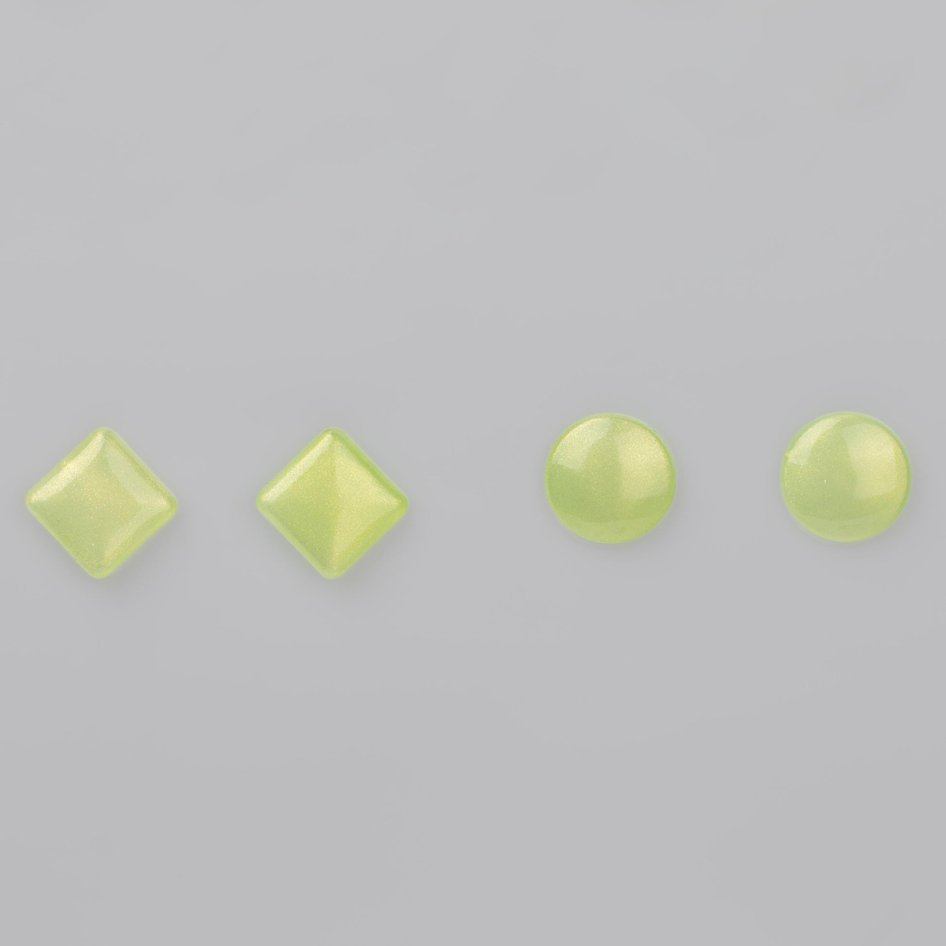 Cercei glossy glitter, set 2 - Verde