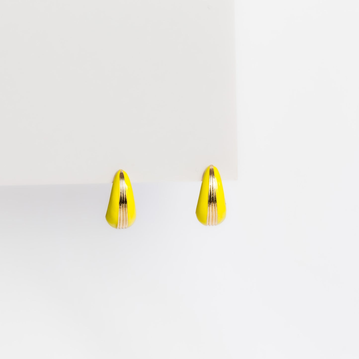 Cercei golden drop  - Galben