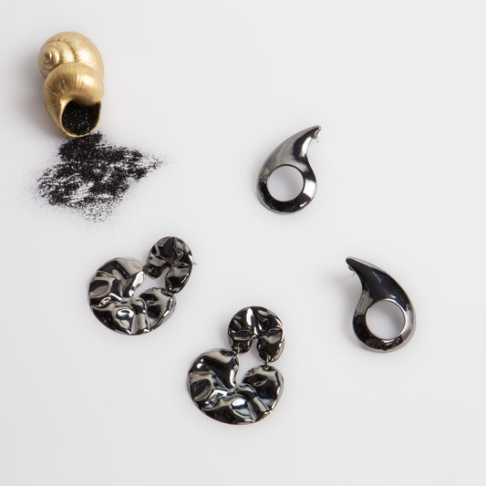 Cercei inca chic ușori, set 2 - Negru