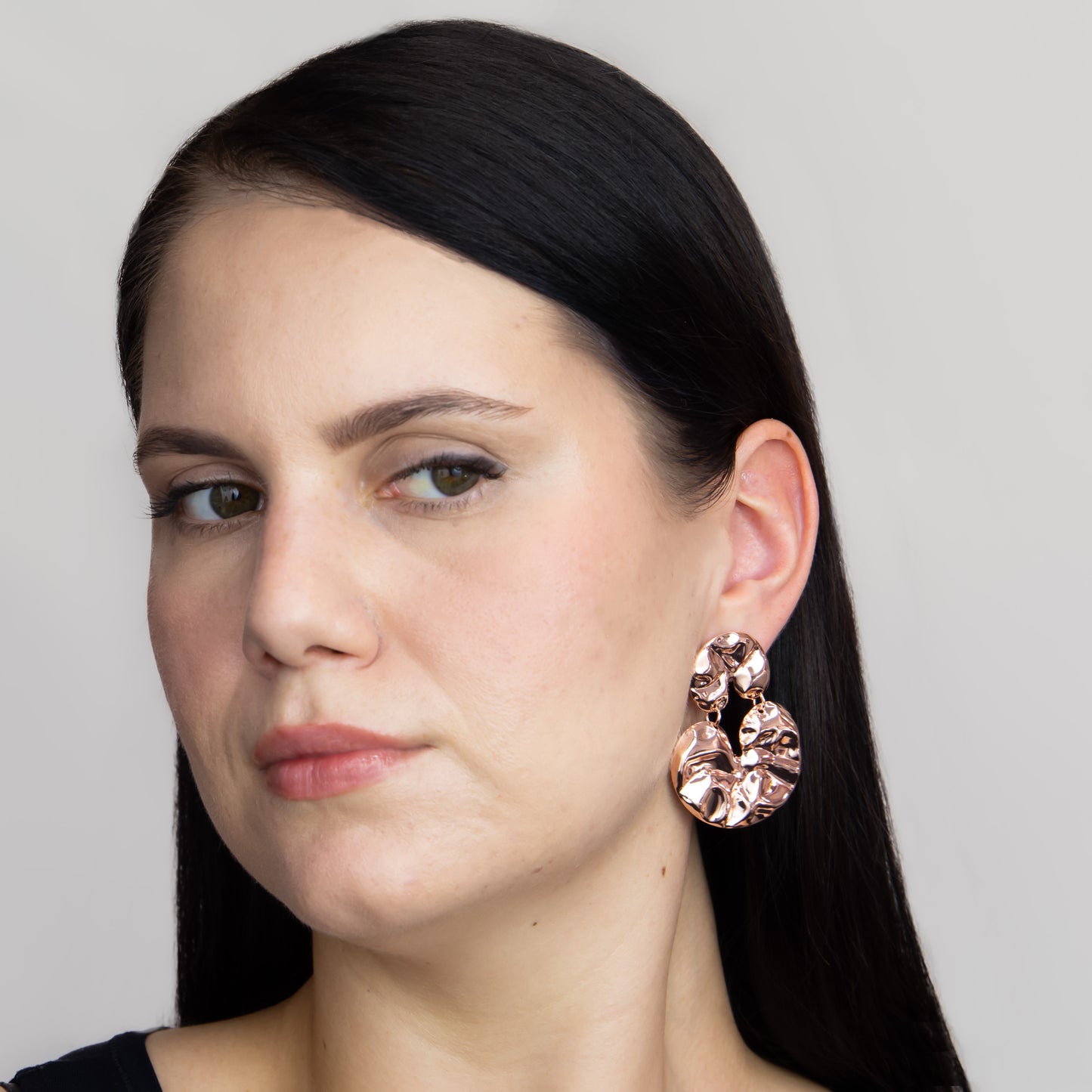 Cercei inca chic ușori, set 2 - Rose Gold