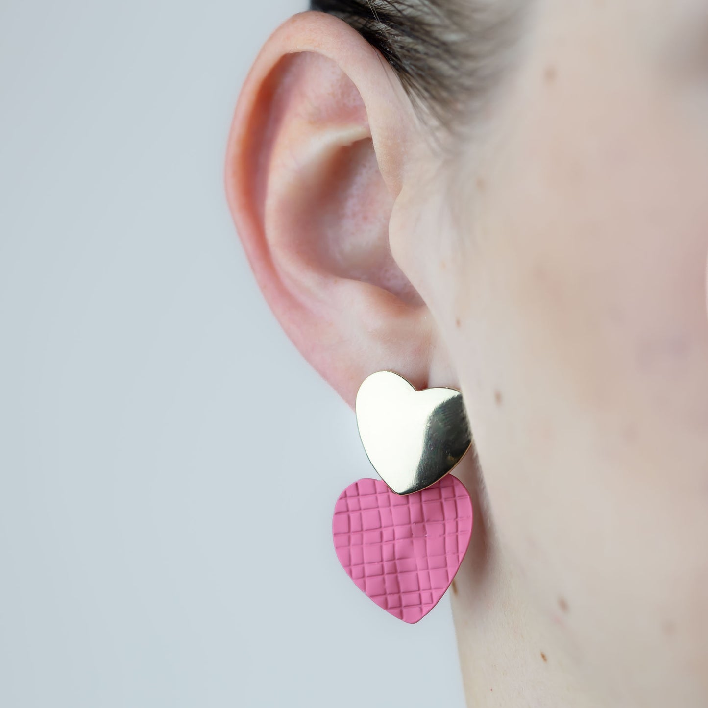 Cercei iubire dublă - Roz