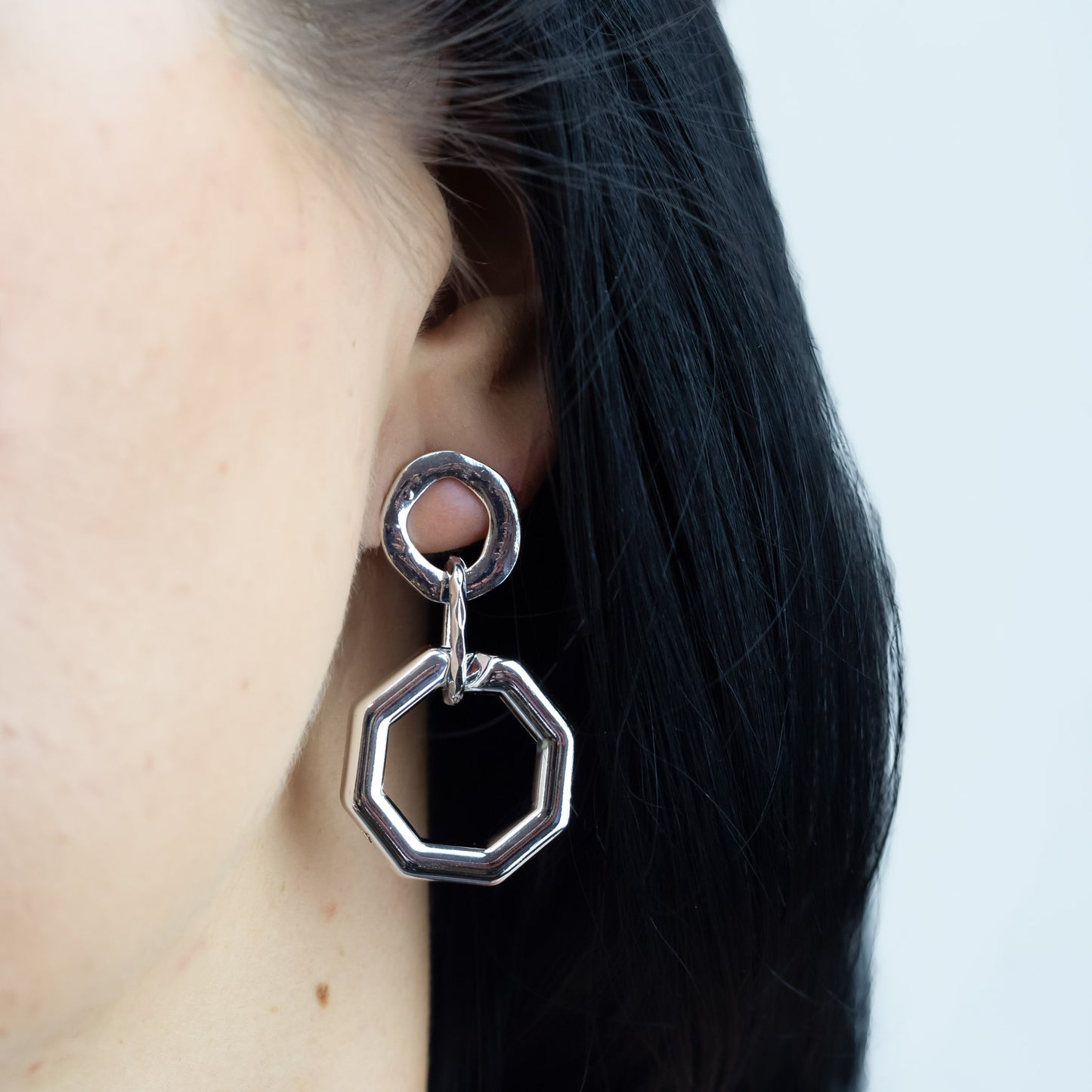 Cercei kronos ușori și delicați - Argintiu