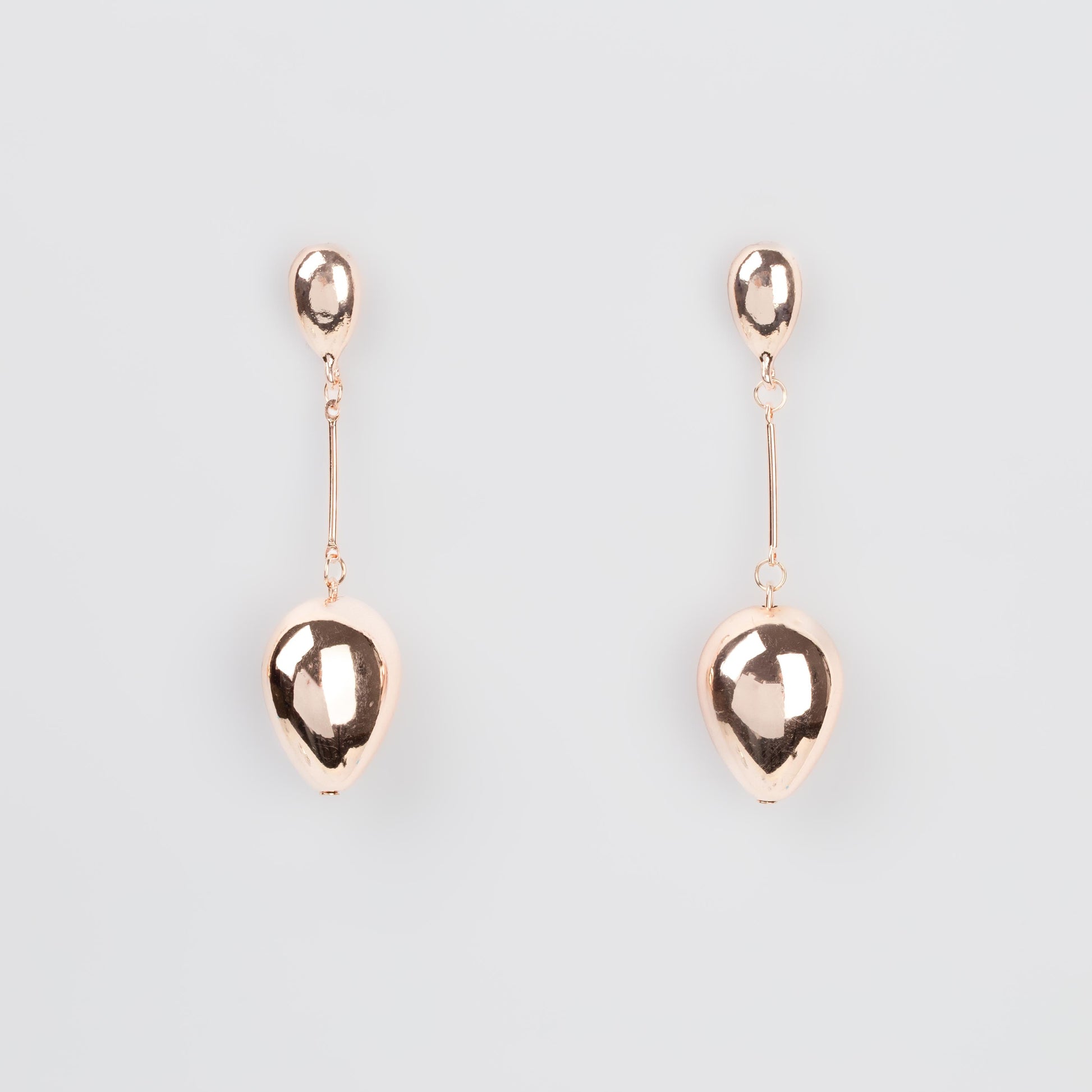 Cercei lungi delicate feel, set 2 - Rose Gold
