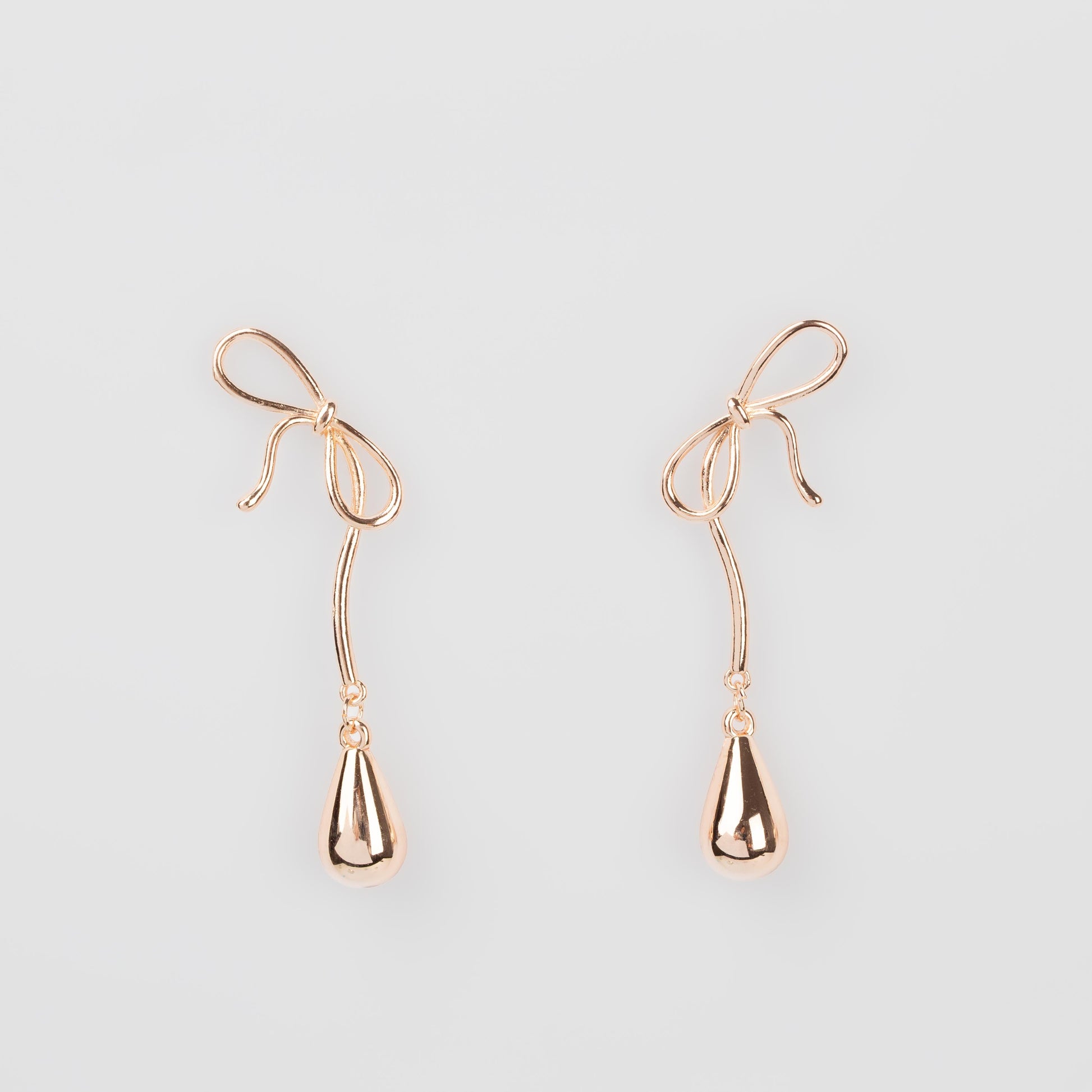Cercei lungi delicate feel, set 2 - Rose Gold