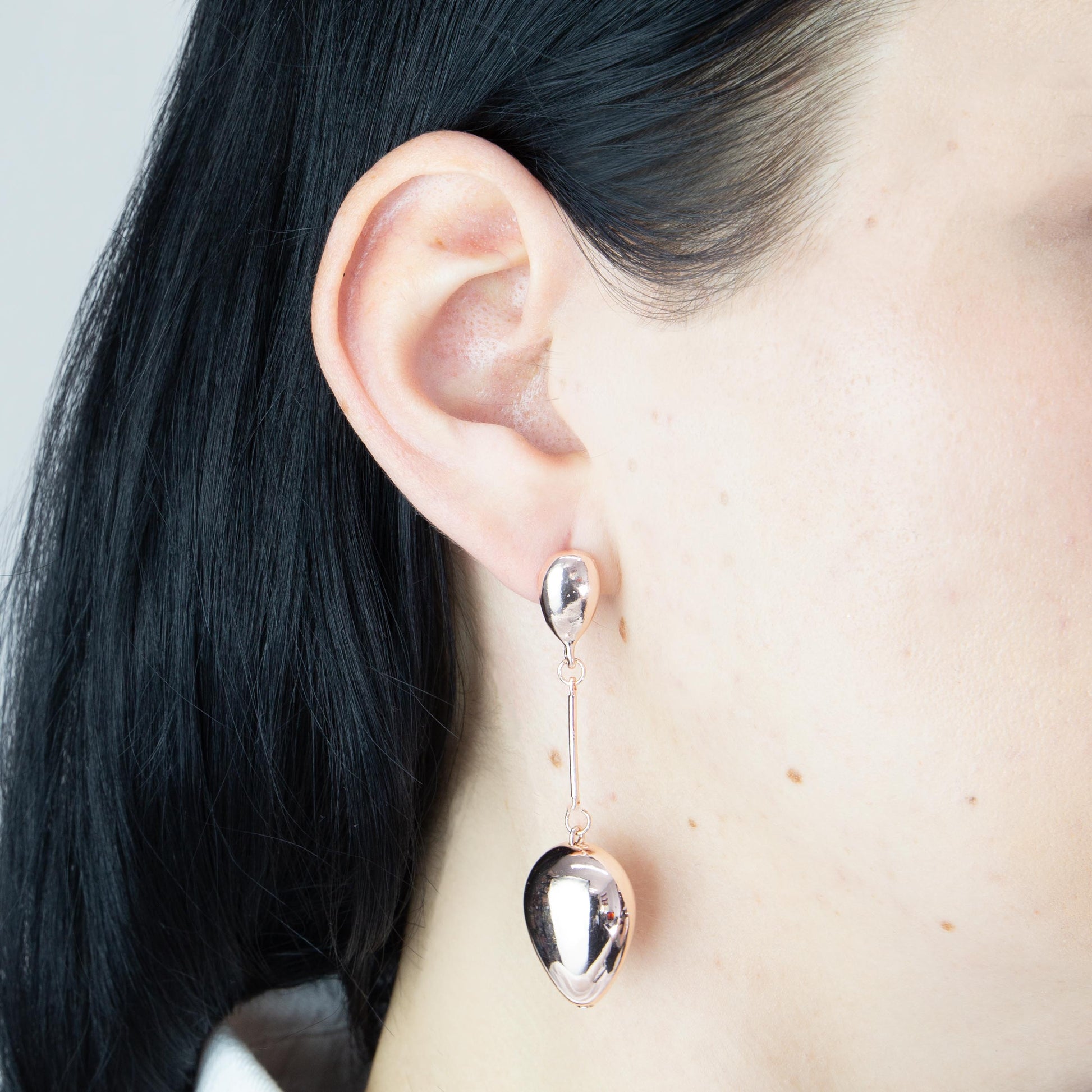Cercei lungi delicate feel, set 2 - Rose Gold