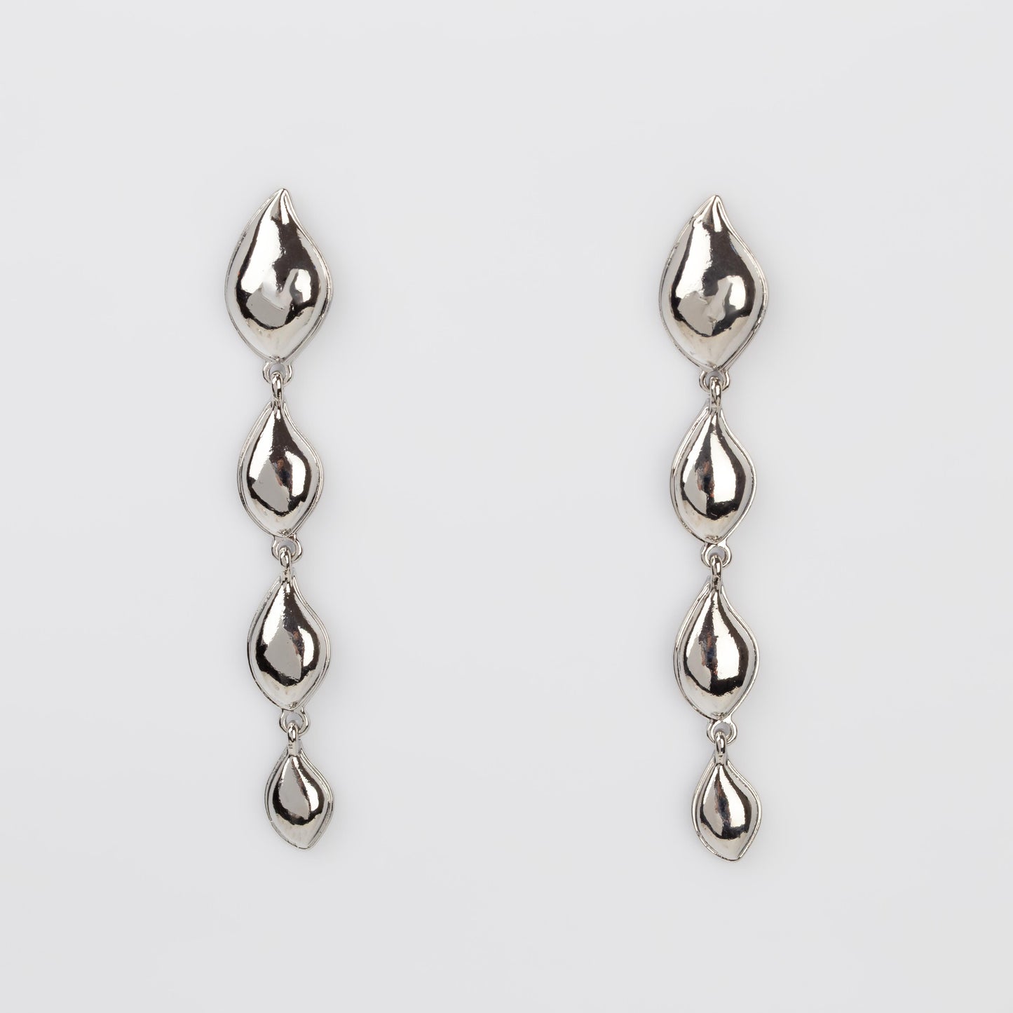 Cercei lungi delicate touch, set 2 - Argintiu
