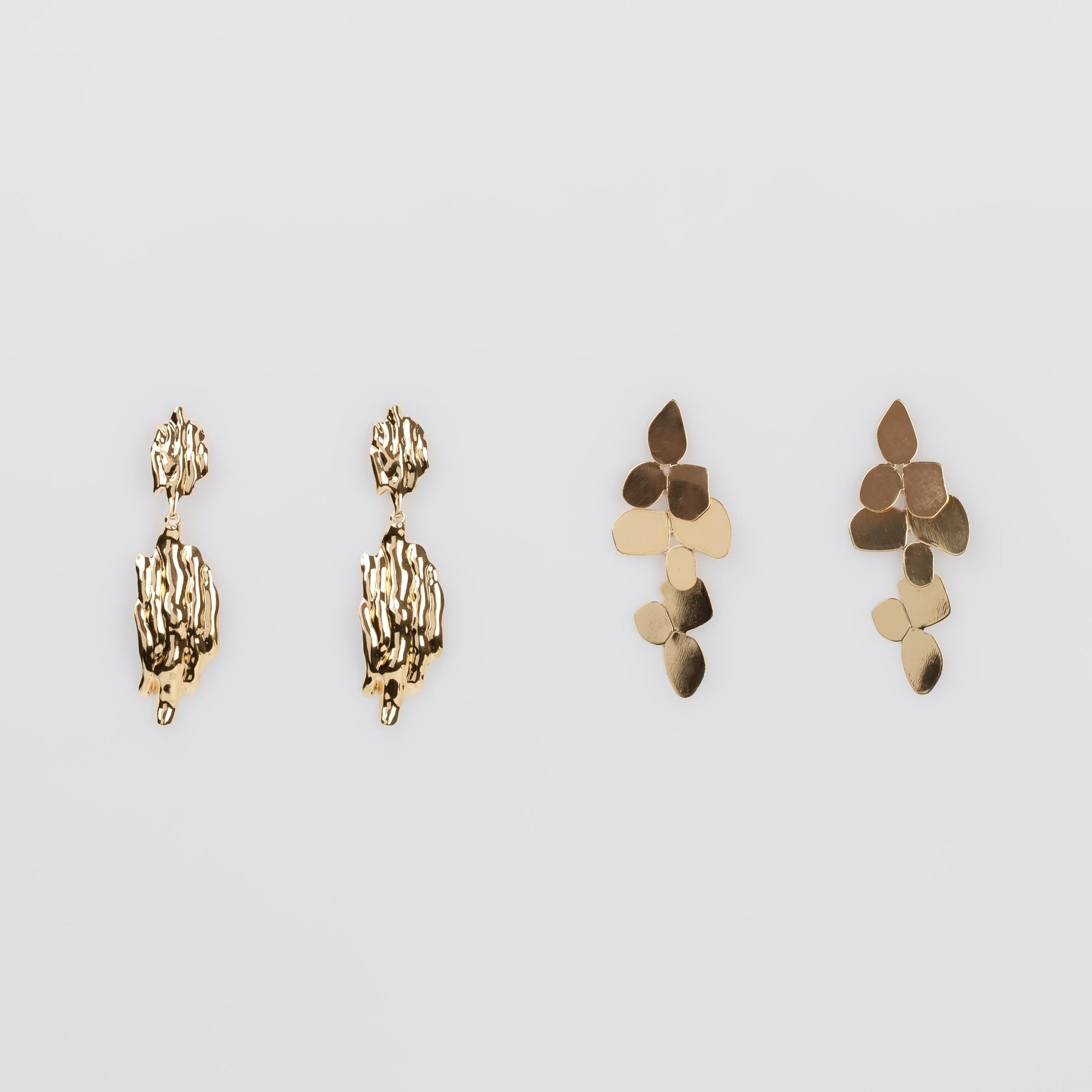 Cercei lungi exclusive, set 2 - Auriu