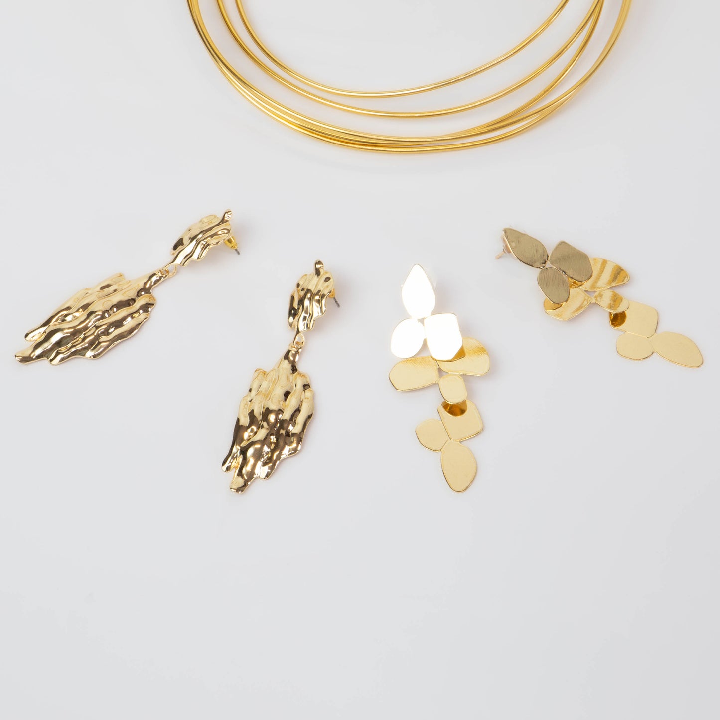 Cercei lungi exclusive, set 2 - Auriu