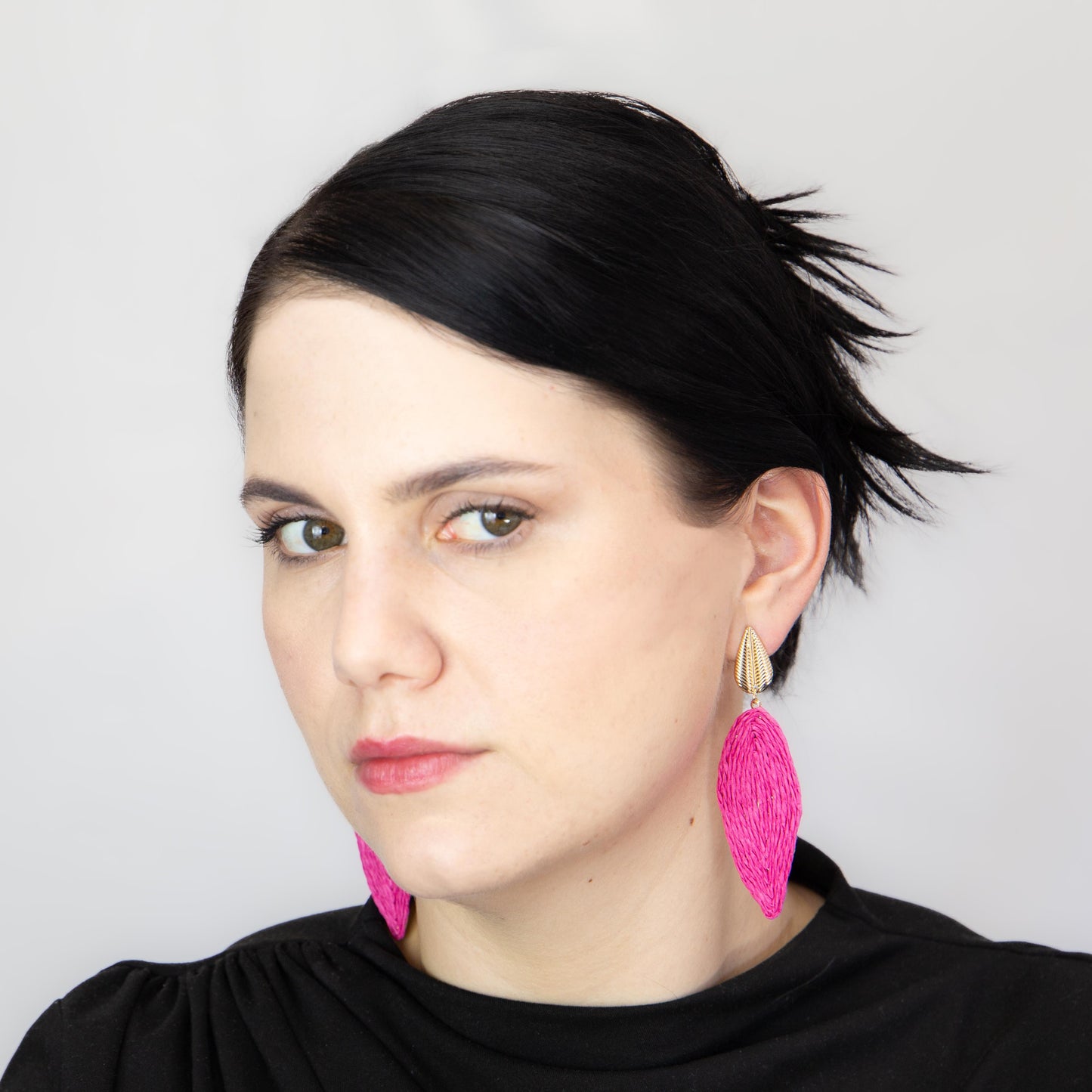 Cercei lungi indiana - Fucsia