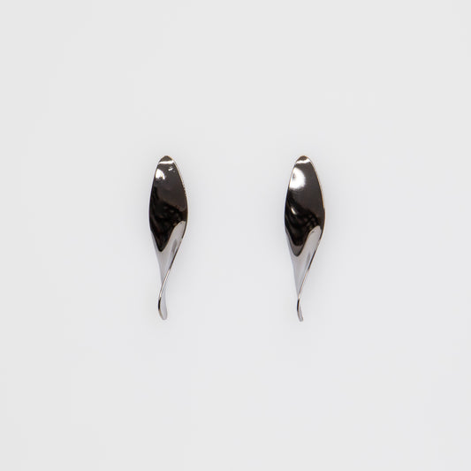 Cercei lungi metalici Spiral Fantasy - Negru