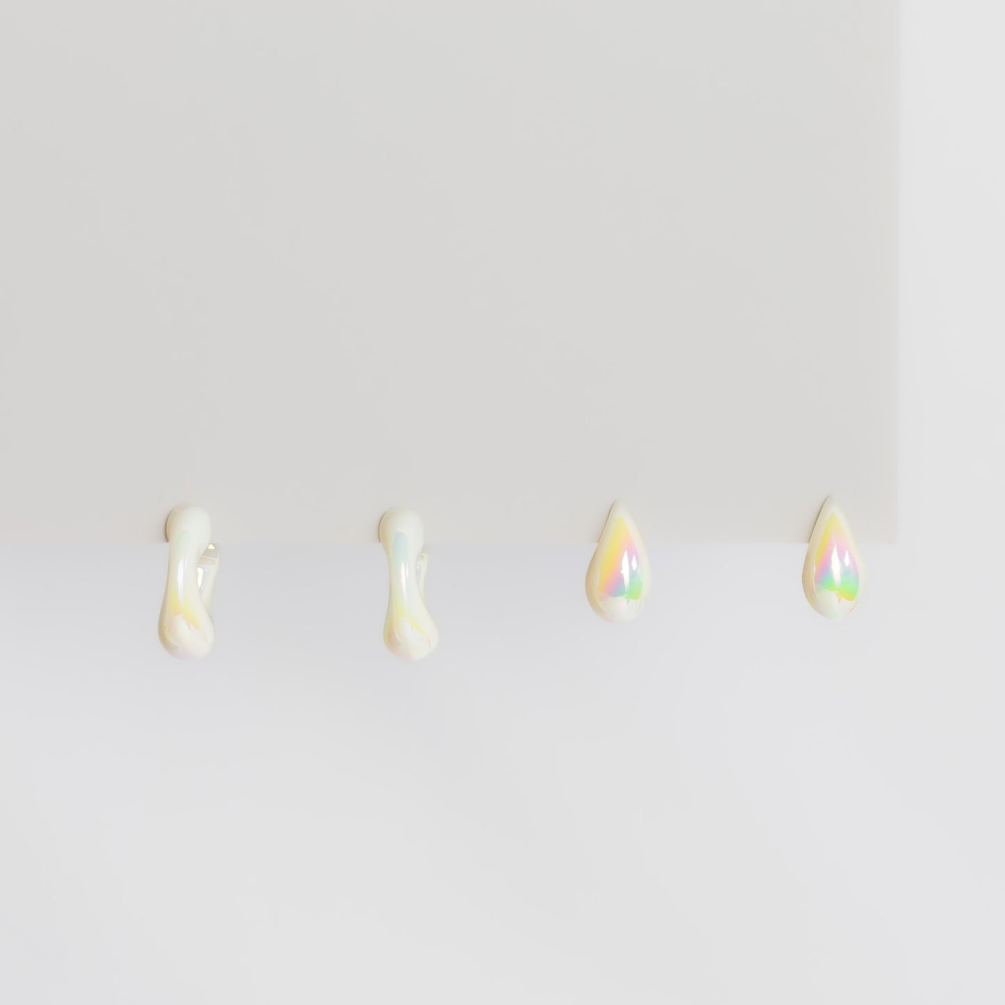 Cercei magic prism, set 2 - Alb
