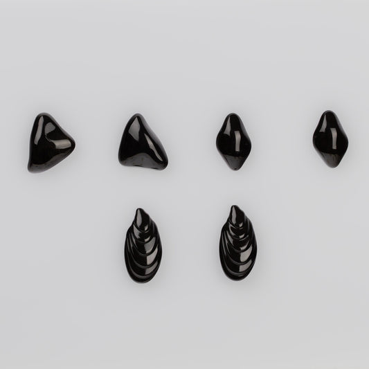 Cercei magma negru, set 3