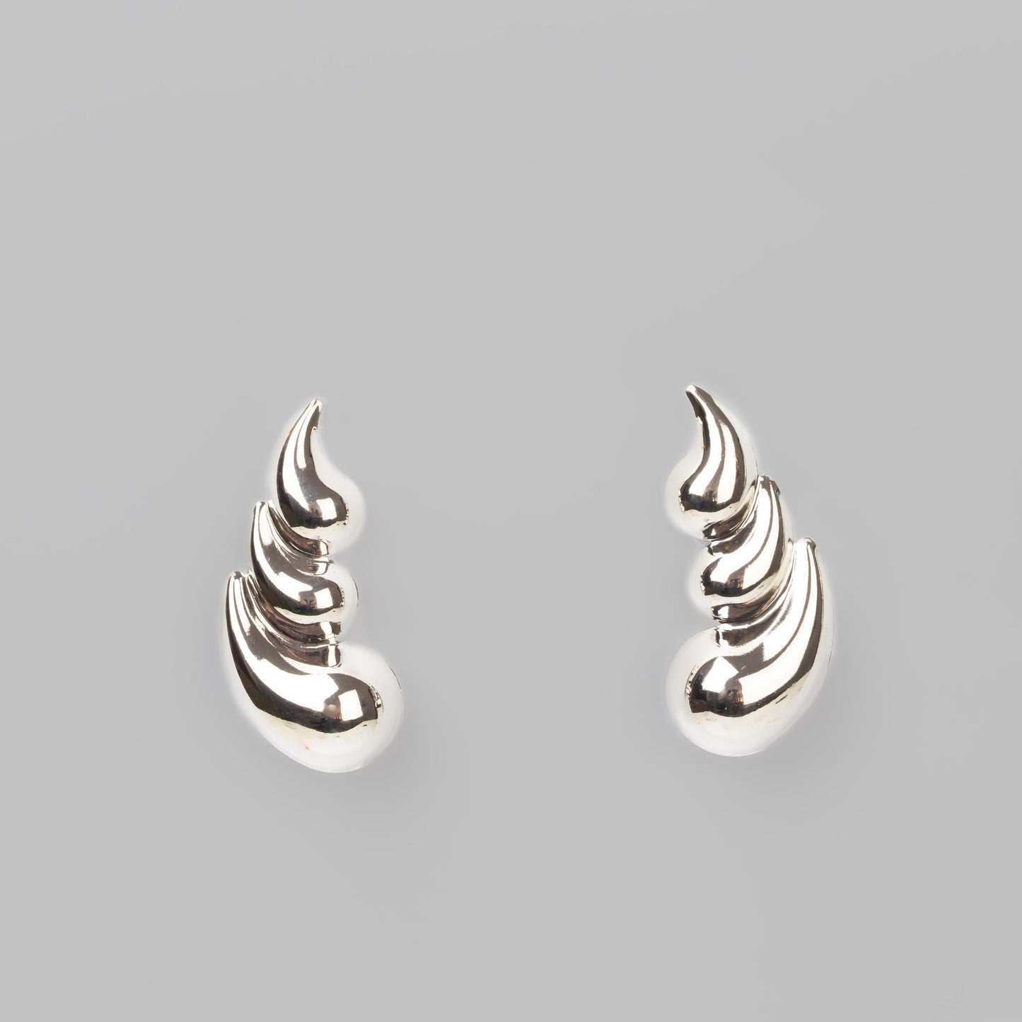 Cercei metalici galaxy chic, set 2 - Argintiu