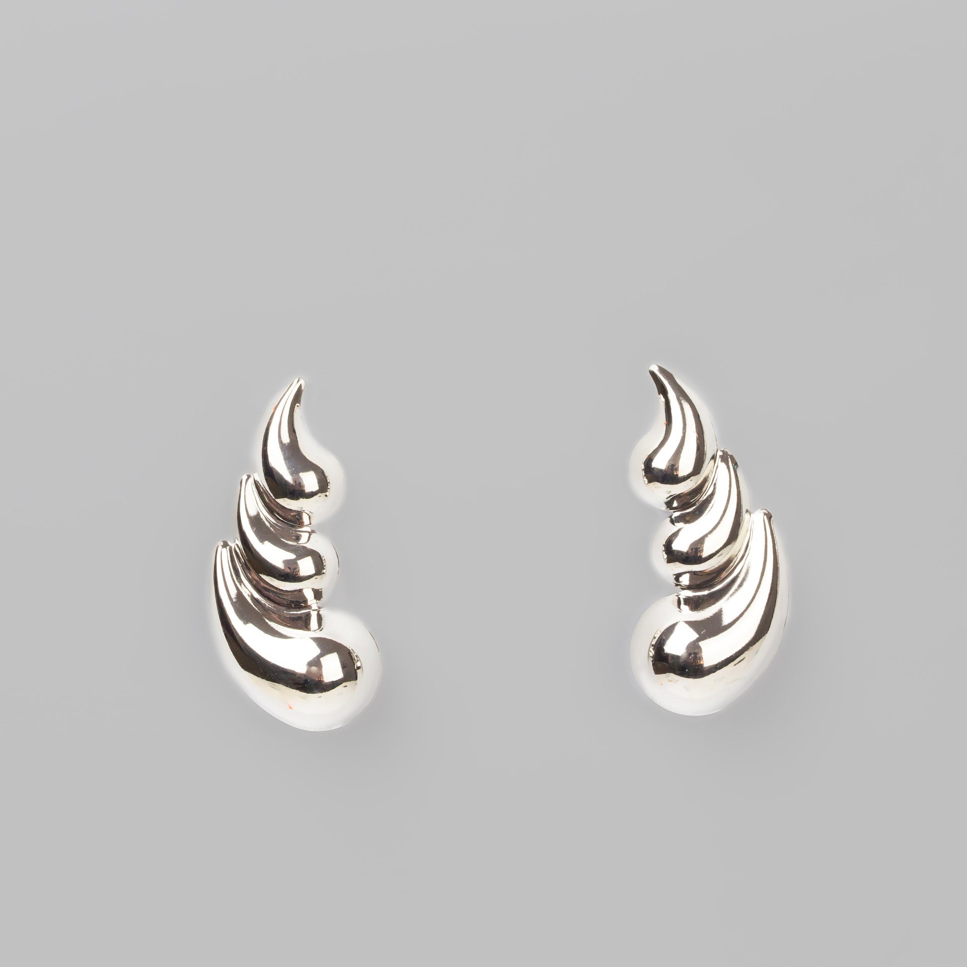 Cercei metalici galaxy chic, set 2 - Argintiu