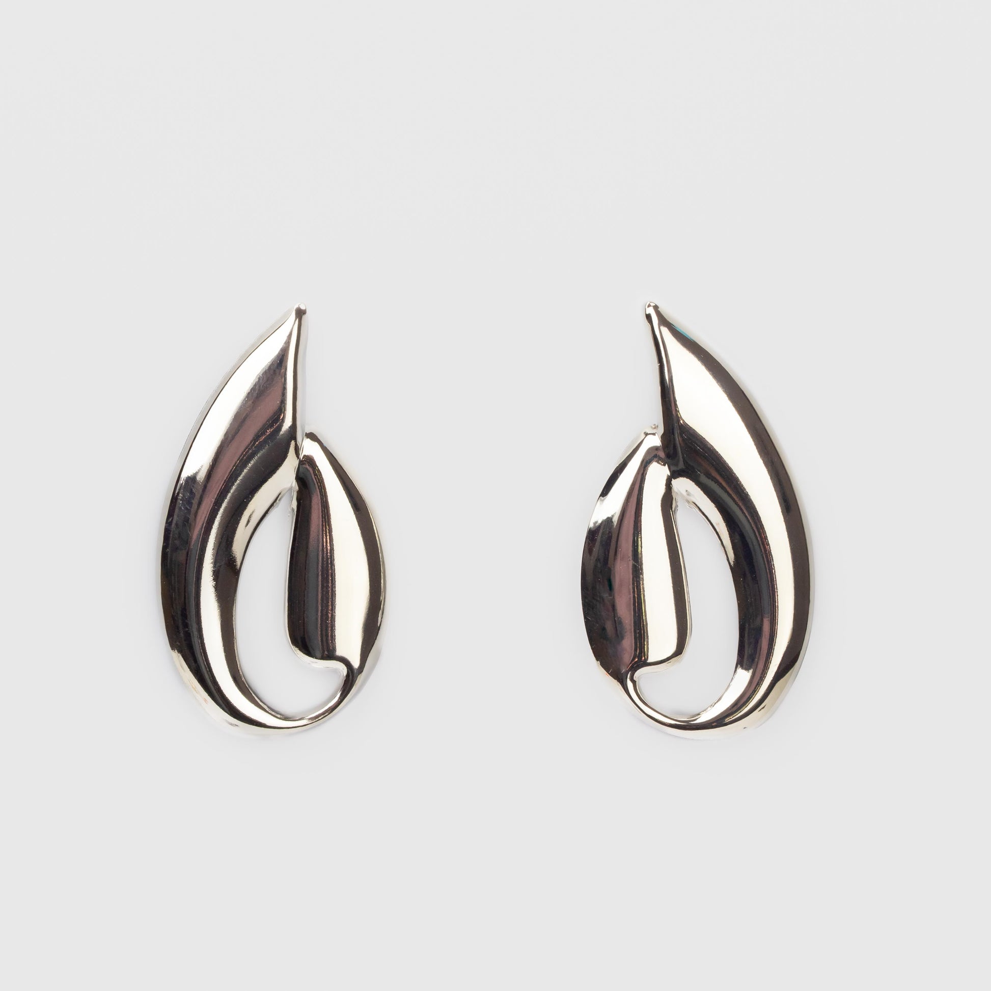 Cercei metalici galaxy chic, set 2 - Gri Antracit