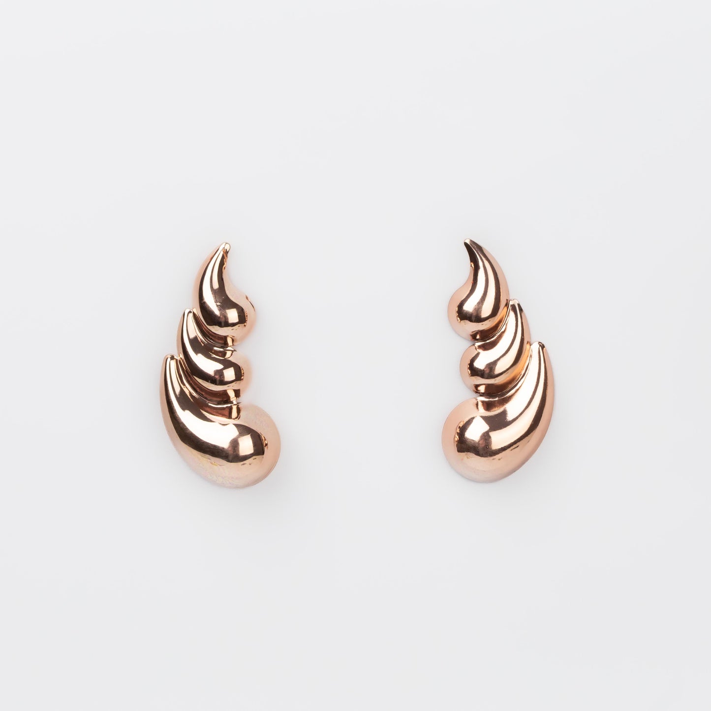 Cercei metalici galaxy chic, set 2 - Rose Gold