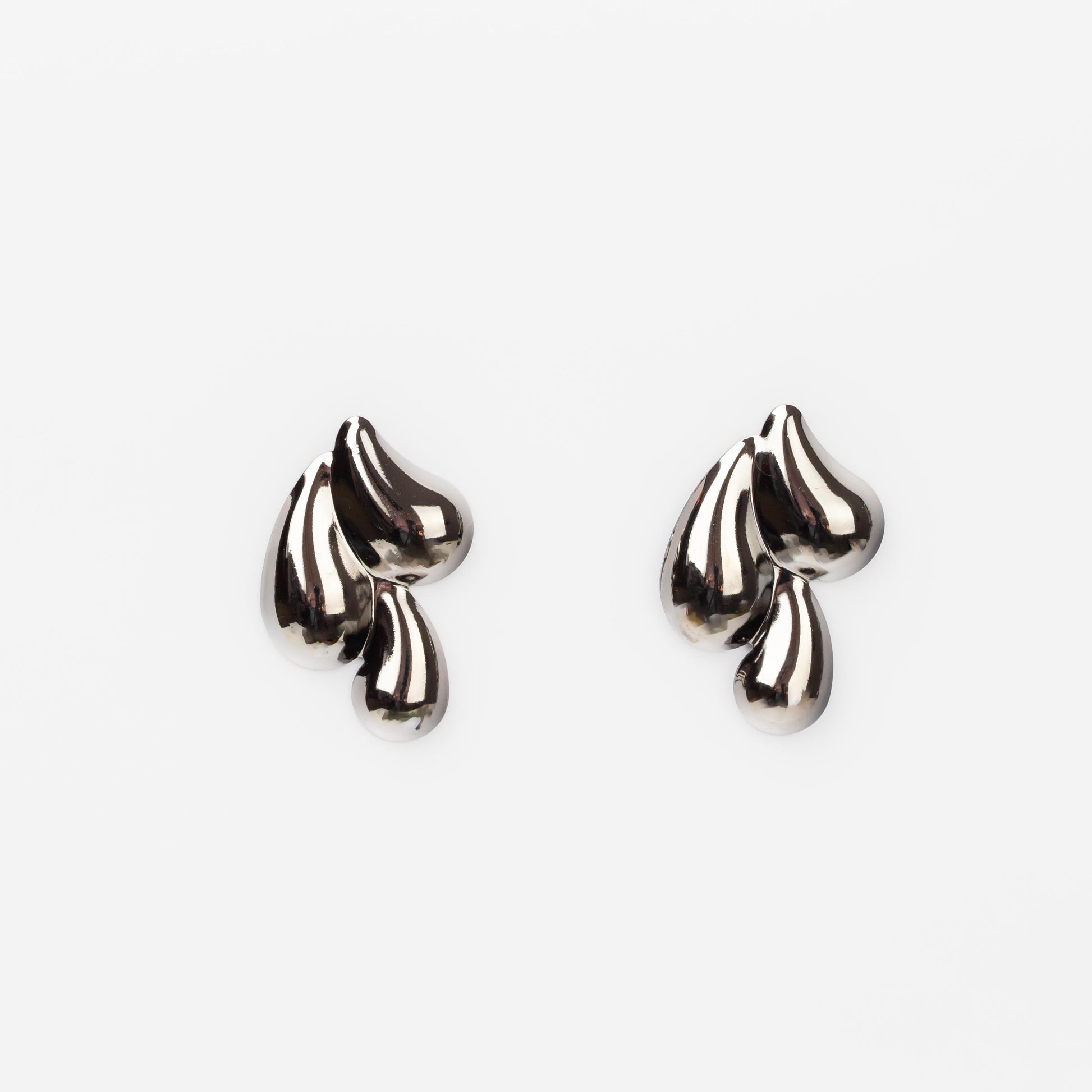 Cercei metalici infinity, set 2 - Gri Antracit