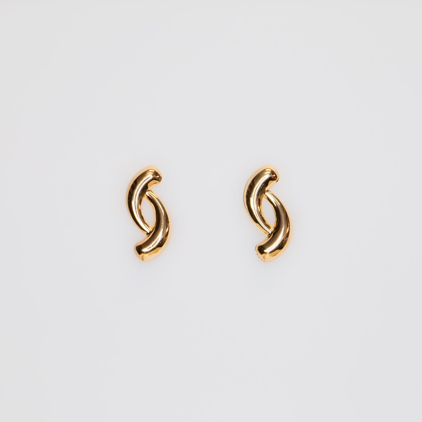 Cercei metalici Luminous Curve - Auriu