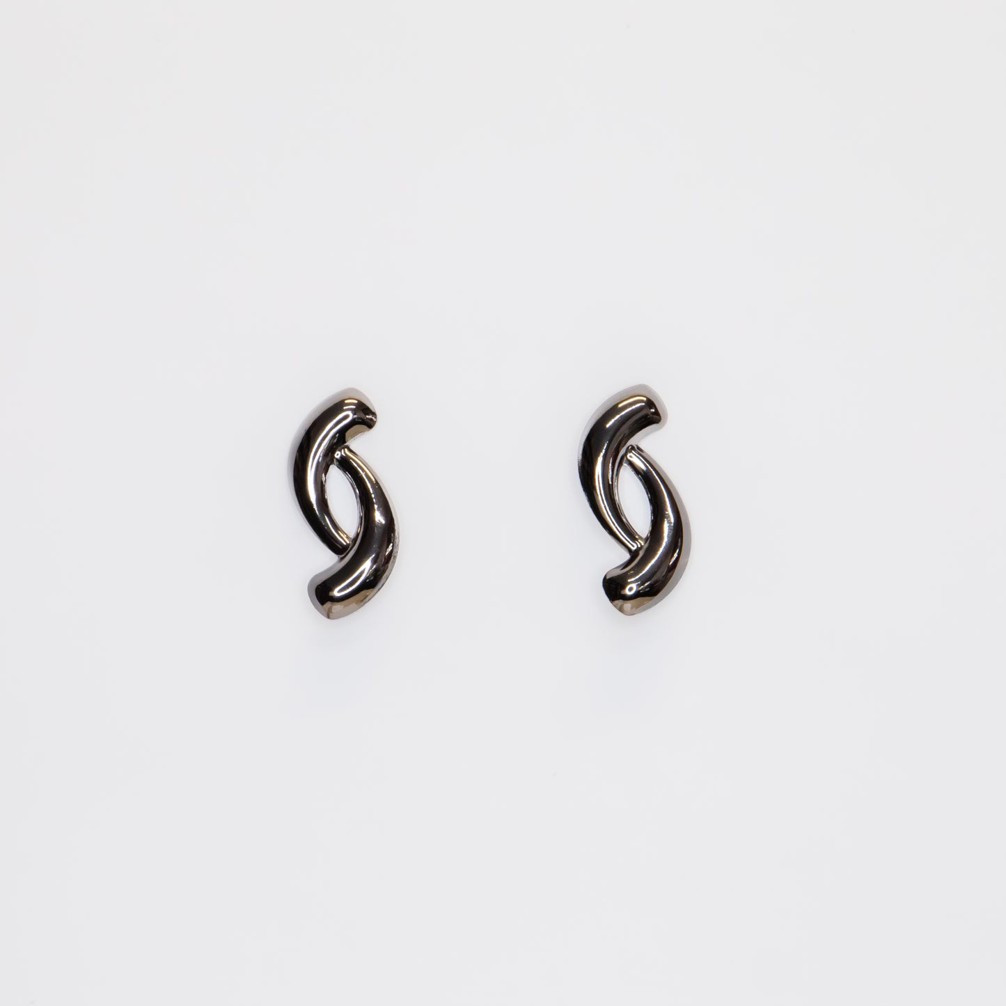 Cercei metalici Luminous Curve - Negru