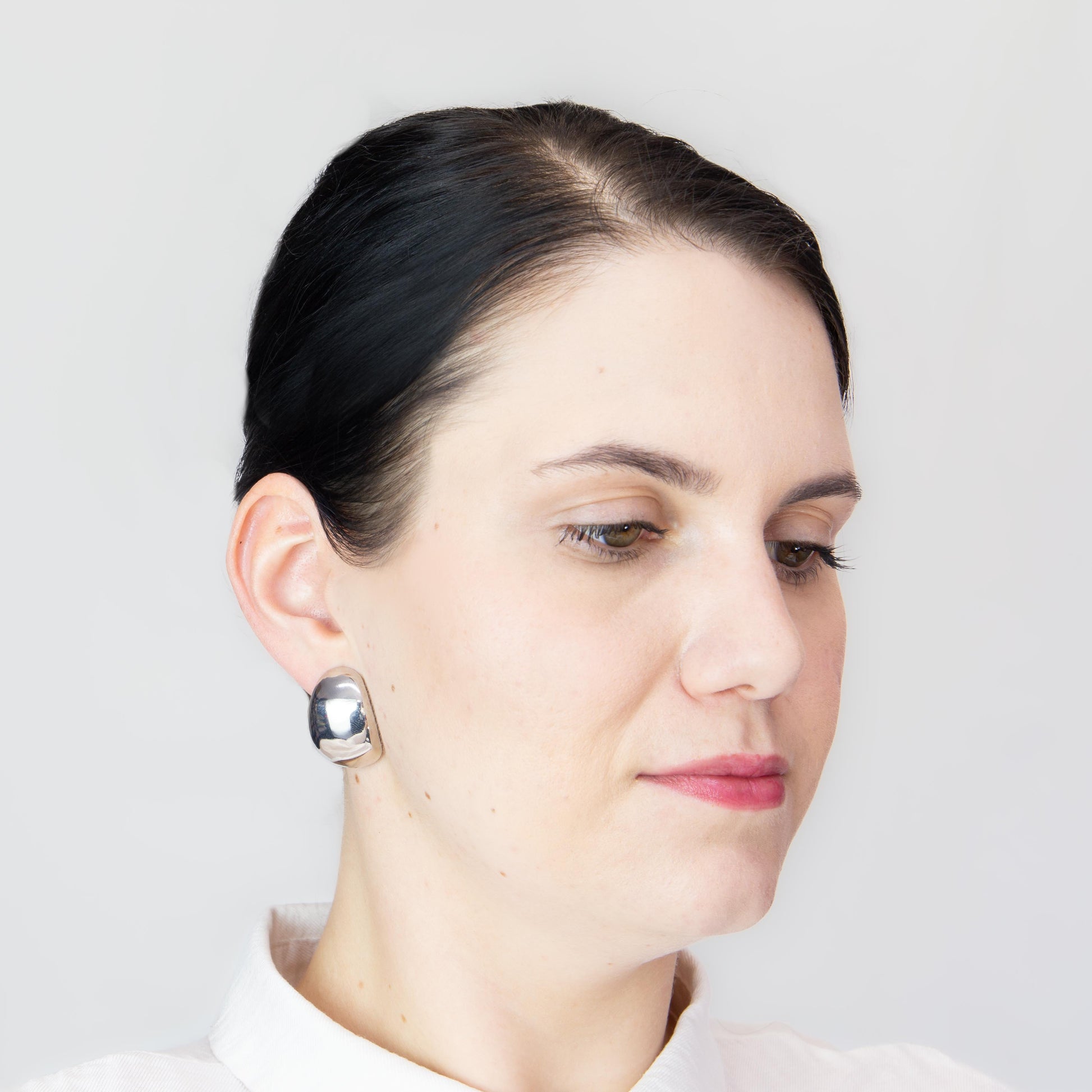 Cercei metalici maximal chic, set 2 - Argintiu