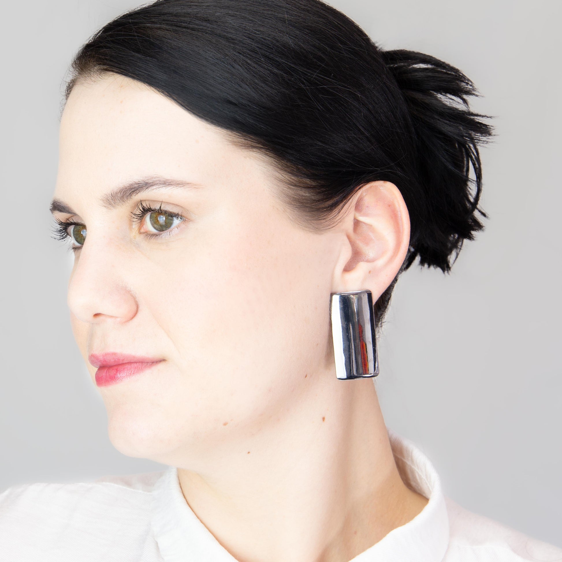 Cercei metalici maximal chic, set 2 - Gri Antracit