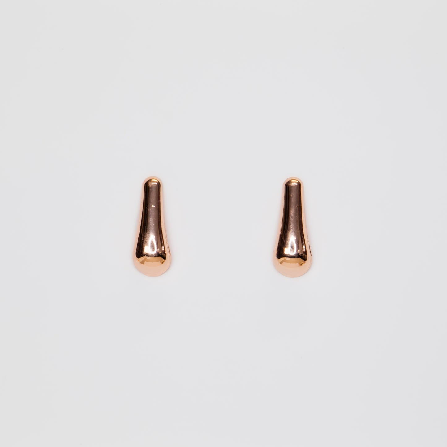 Cercei metalici Metallic Teardrop - Rose Gold