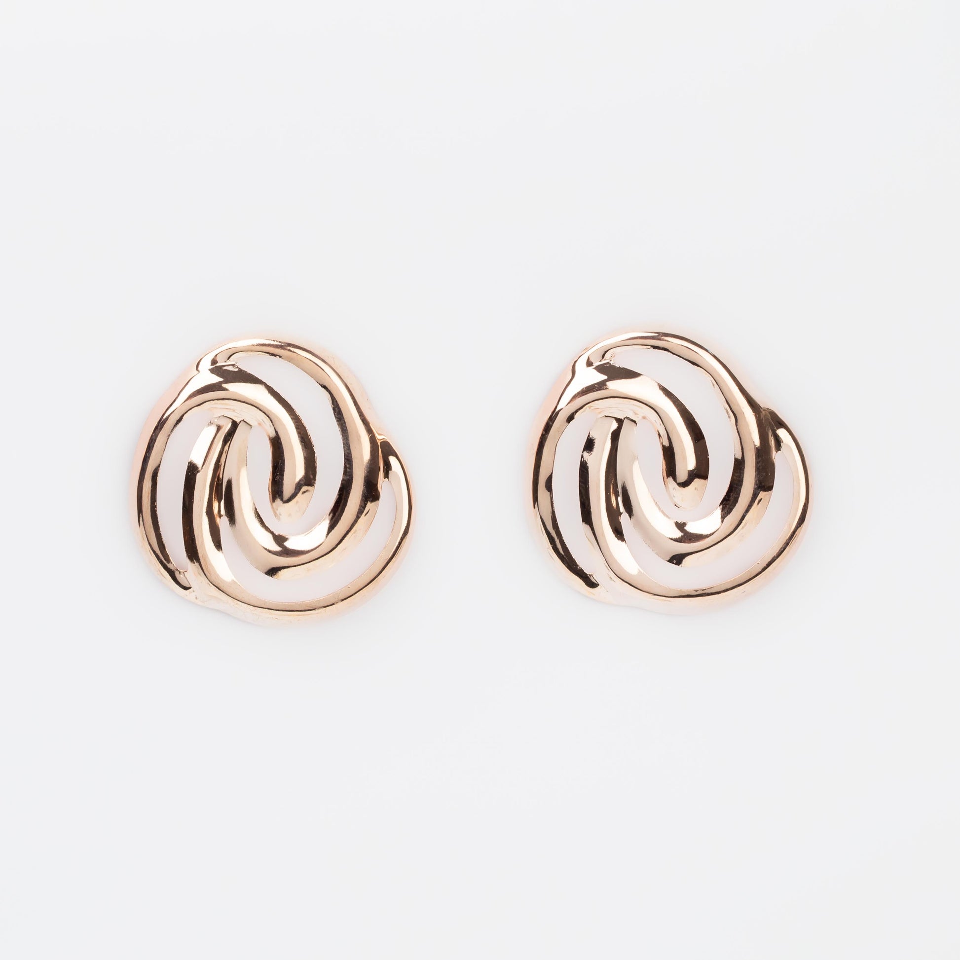Cercei metalici milky way, set 2 - Rose Gold