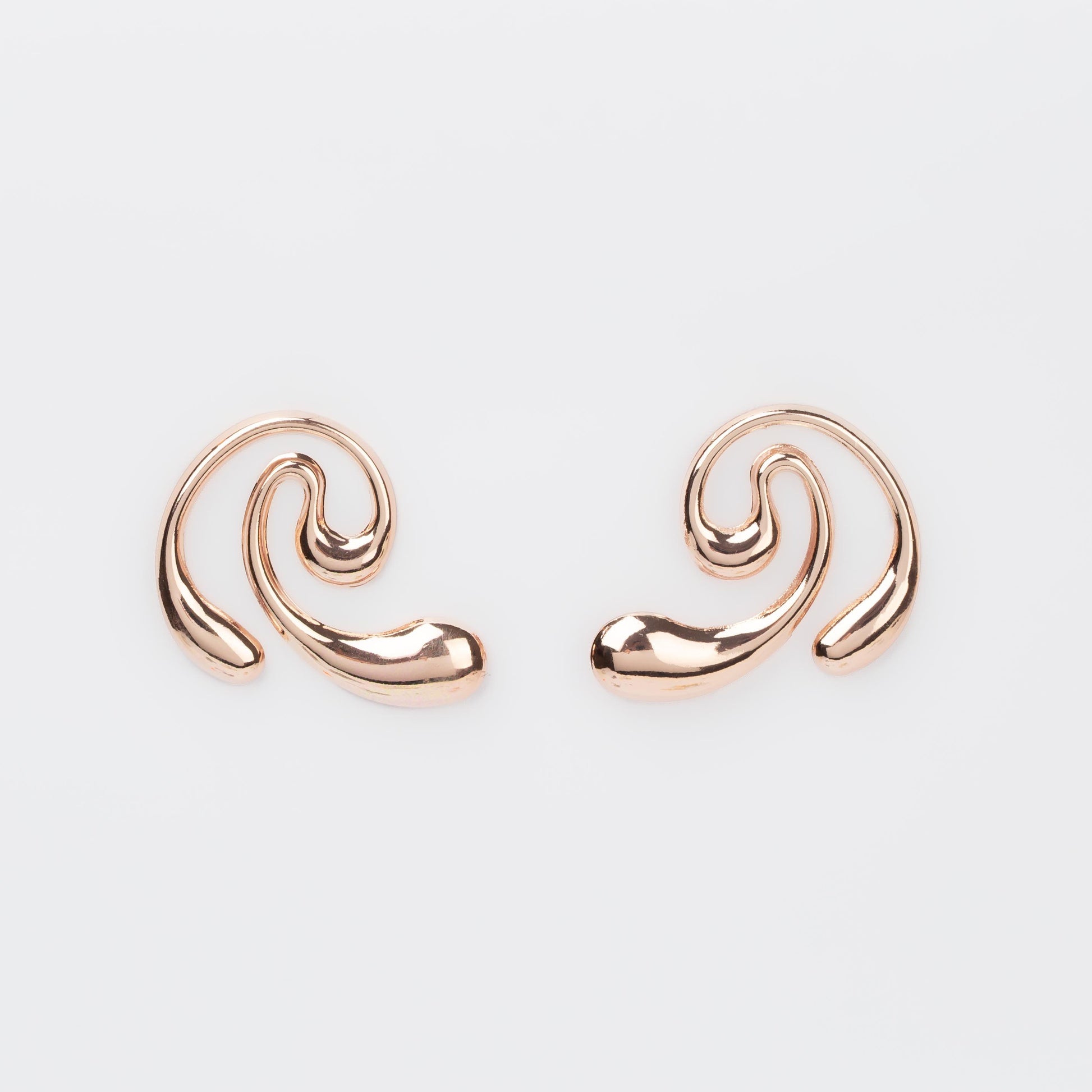 Cercei metalici milky way, set 2 - Rose Gold
