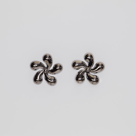 Cercei metalici Urban Bloom - Negru