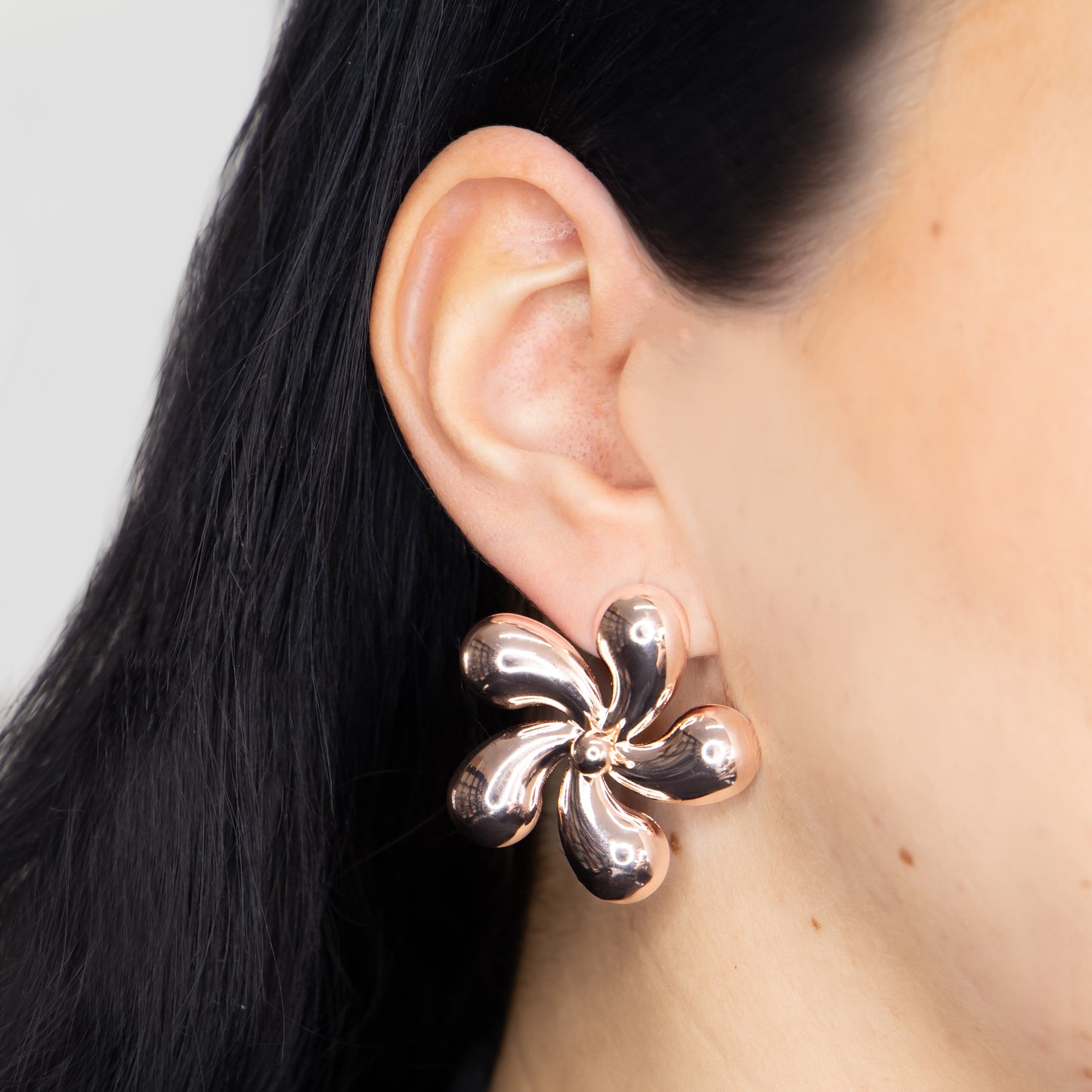 Cercei metalici Urban Bloom - Rose Gold