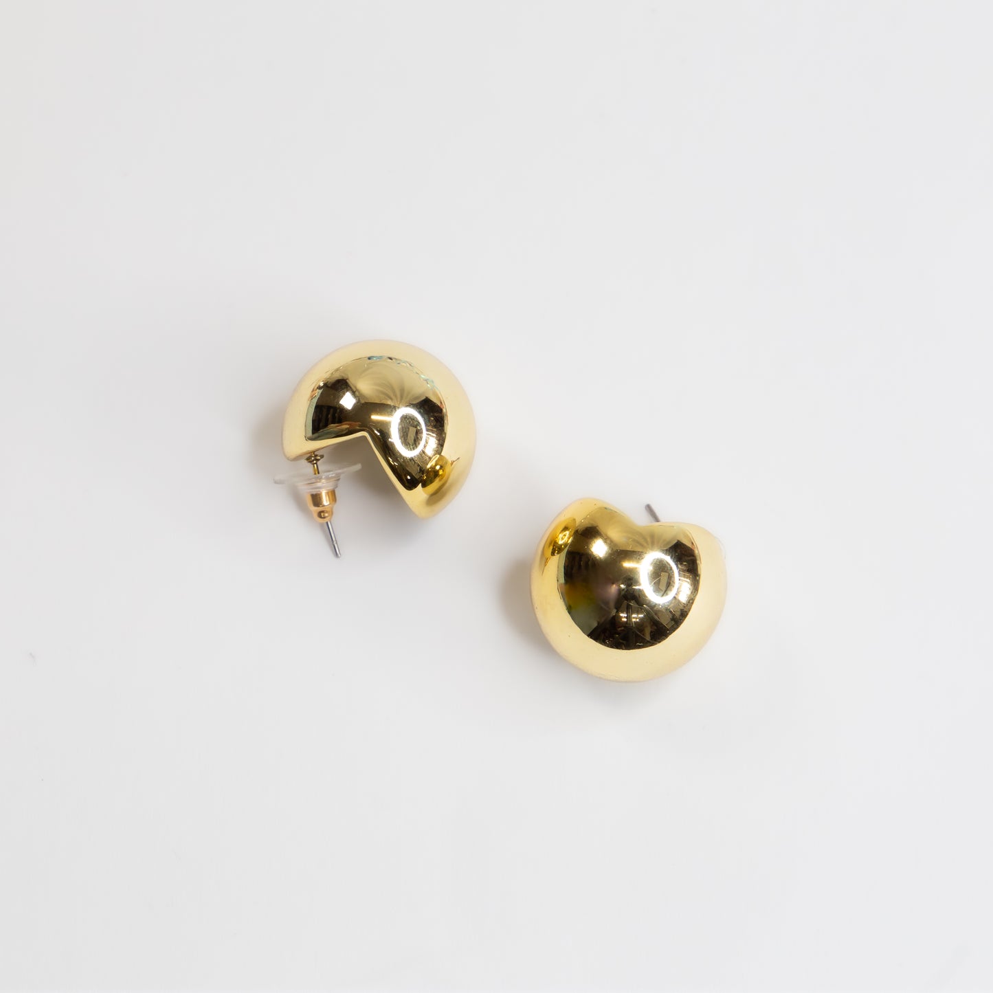 Cercei Mini Buton - Auriu