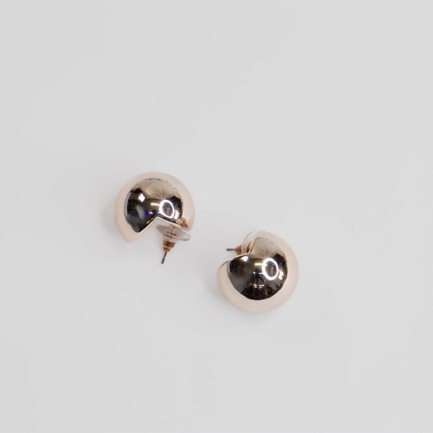 Cercei Mini Buton - Rose Gold