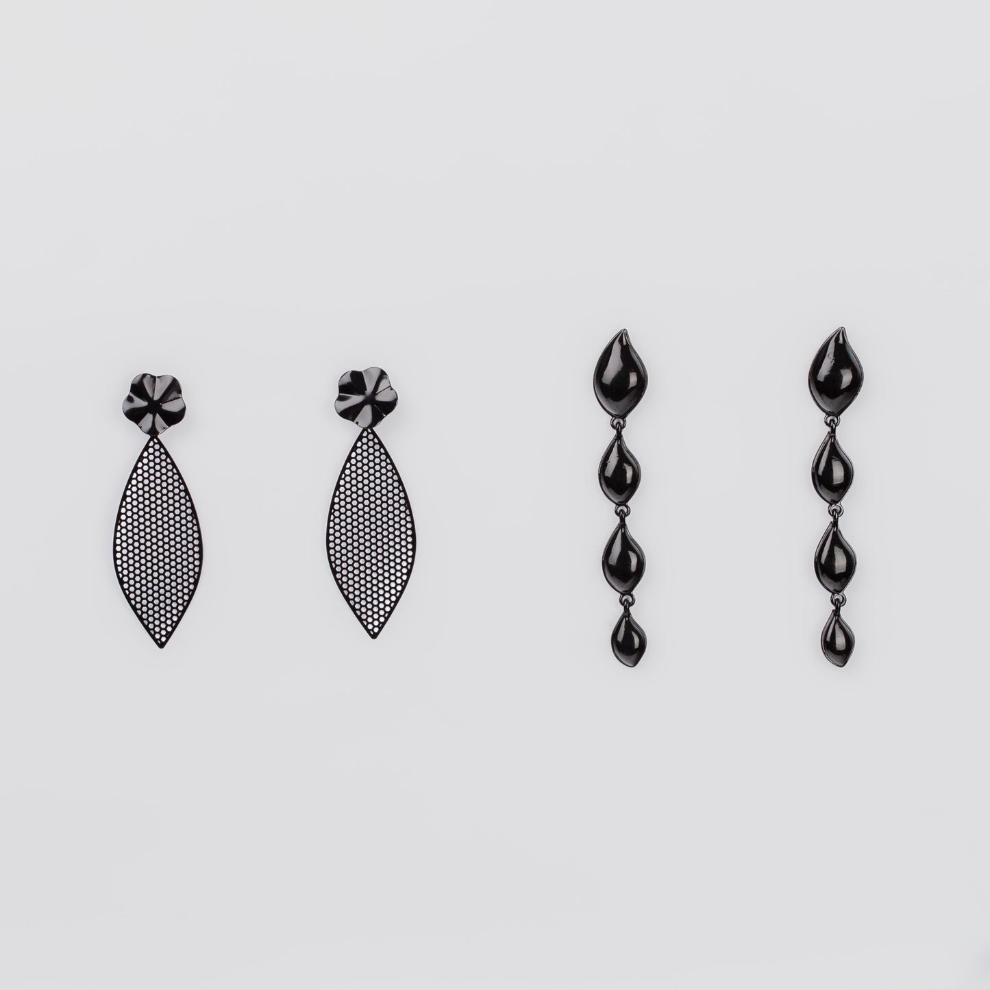 Cercei negri lungi goth chic, set 2