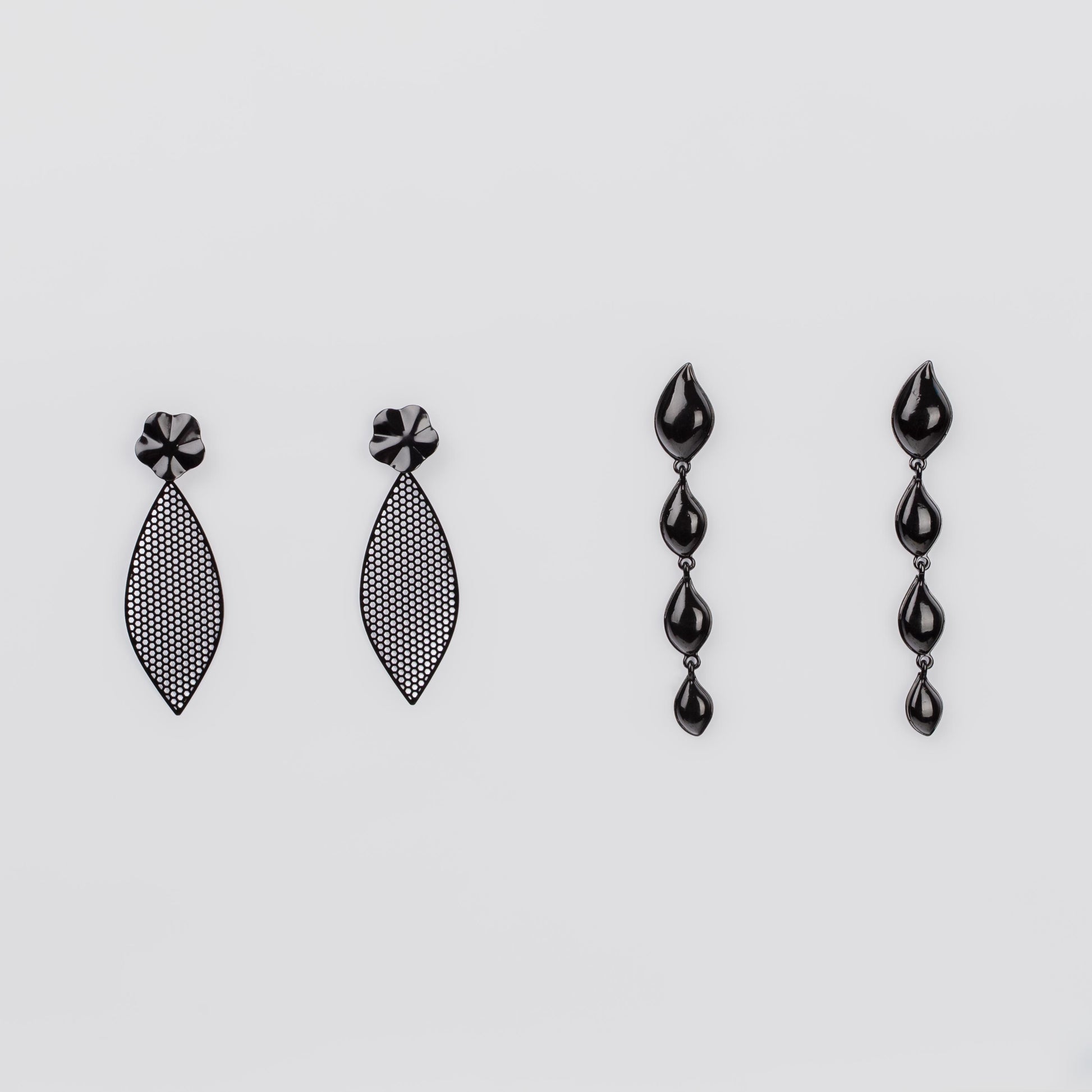 Cercei negri lungi goth chic, set 2