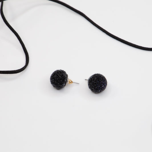 Cercei Rose Globe - Negru