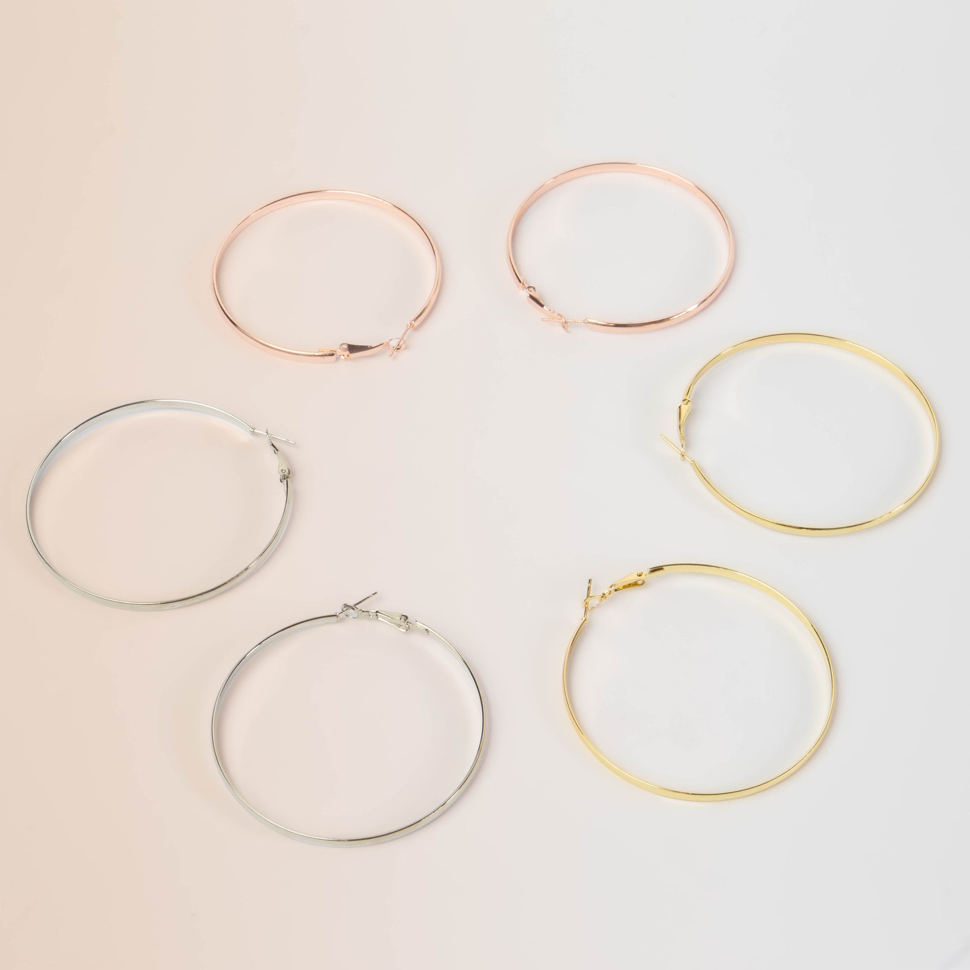 Cercei rotunzi essentials, set 3 -