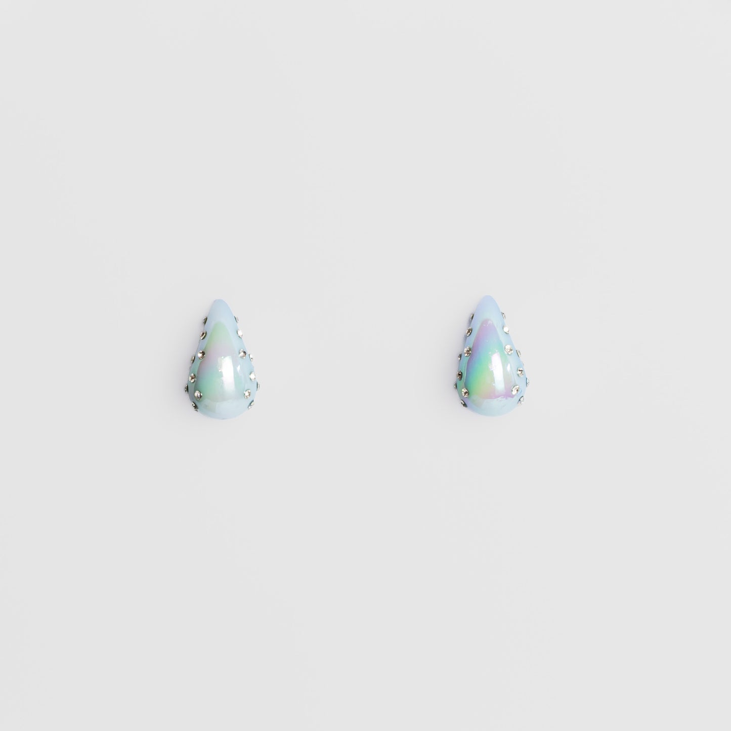 Cercei sparkling drop cu pietre - Albastru