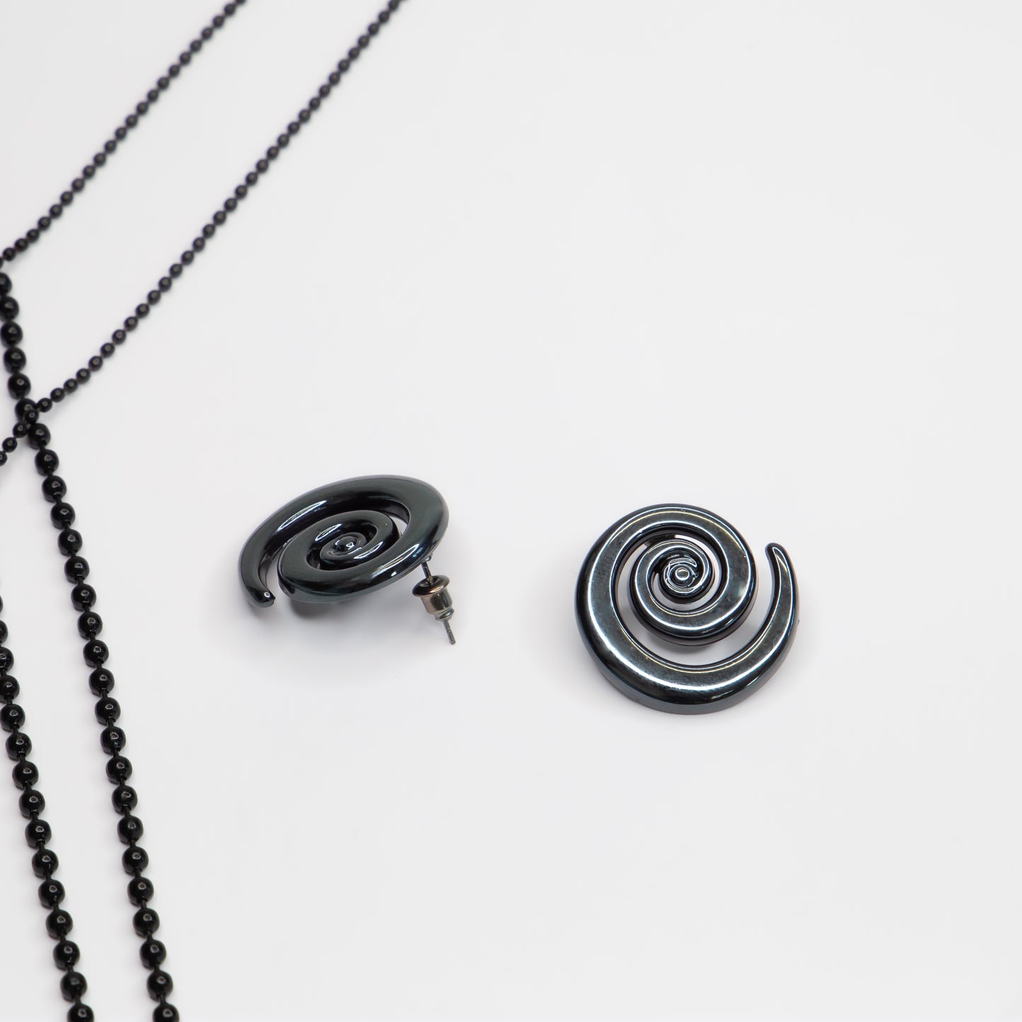 Cercei Spiral Chic - Negru