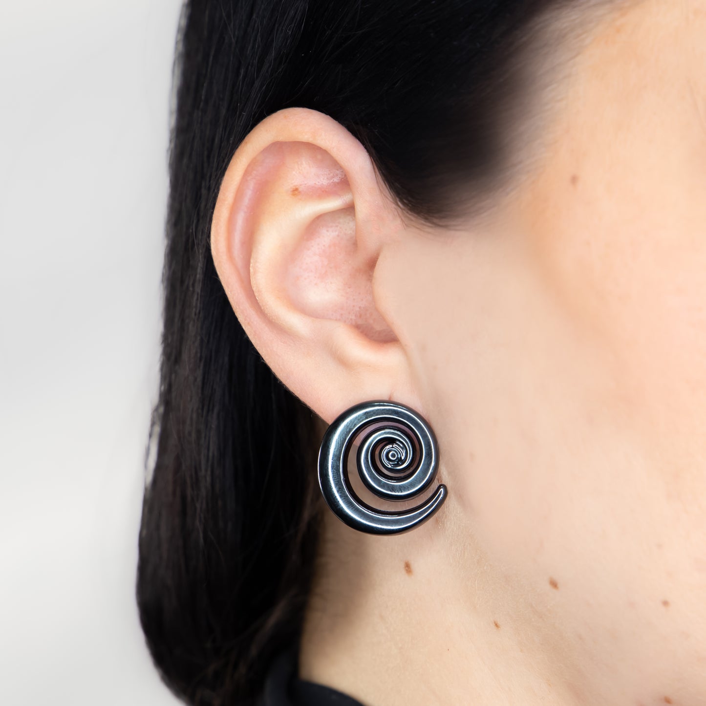 Cercei Spiral Chic - Negru