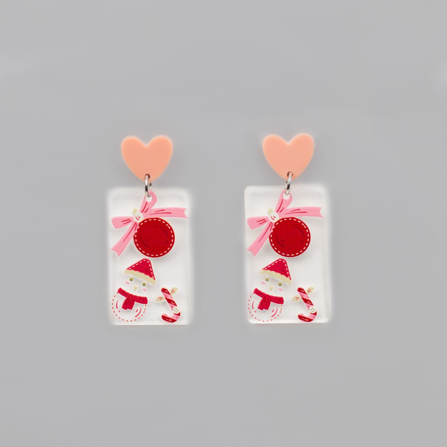 Cercei transparenți Christmas vibes