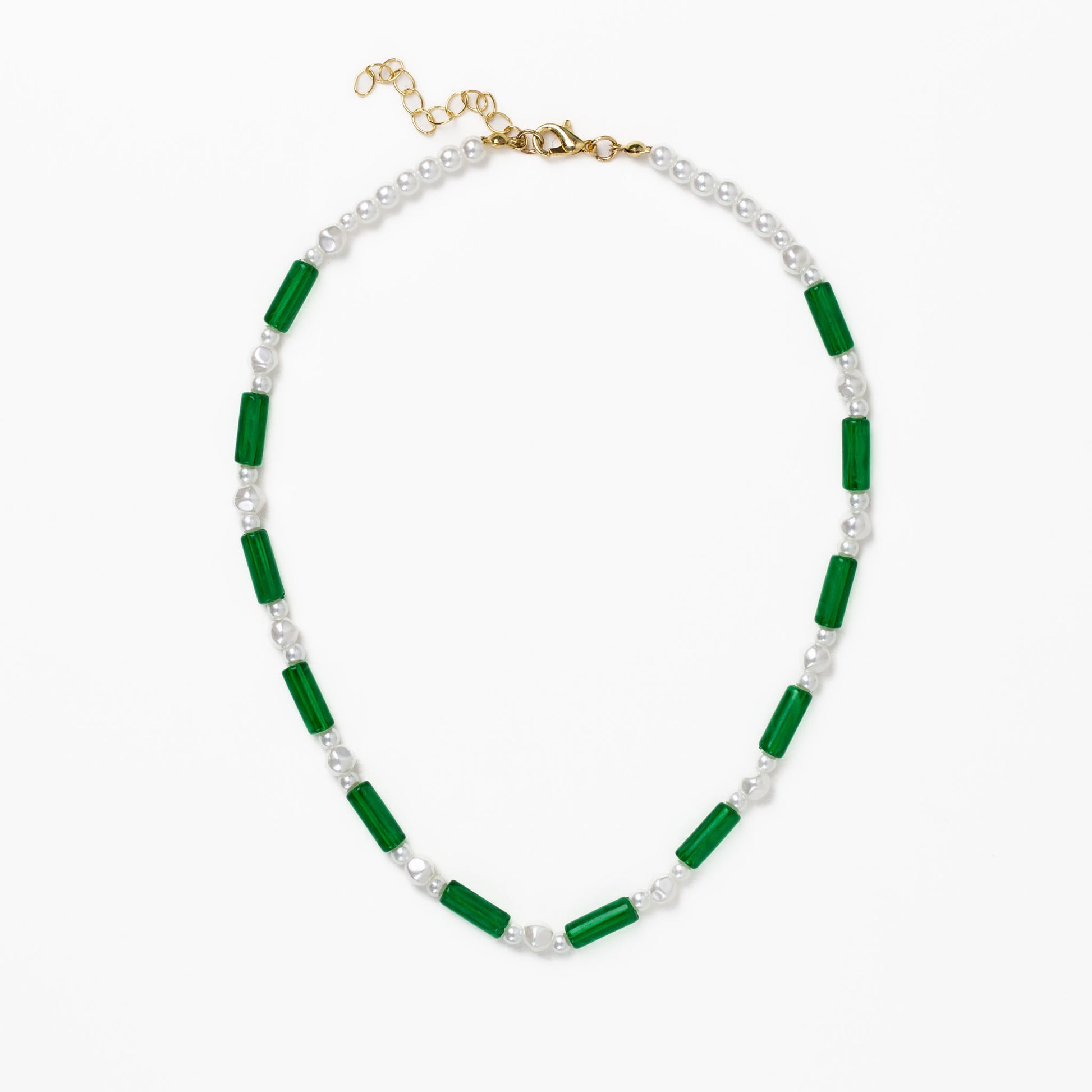 Set cadou cercei, brățară, colier, inel - Verde Fresh