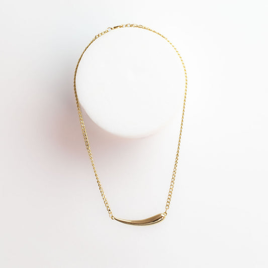 Colier la baza gâtului cu pandativ liquid metal - Auriu