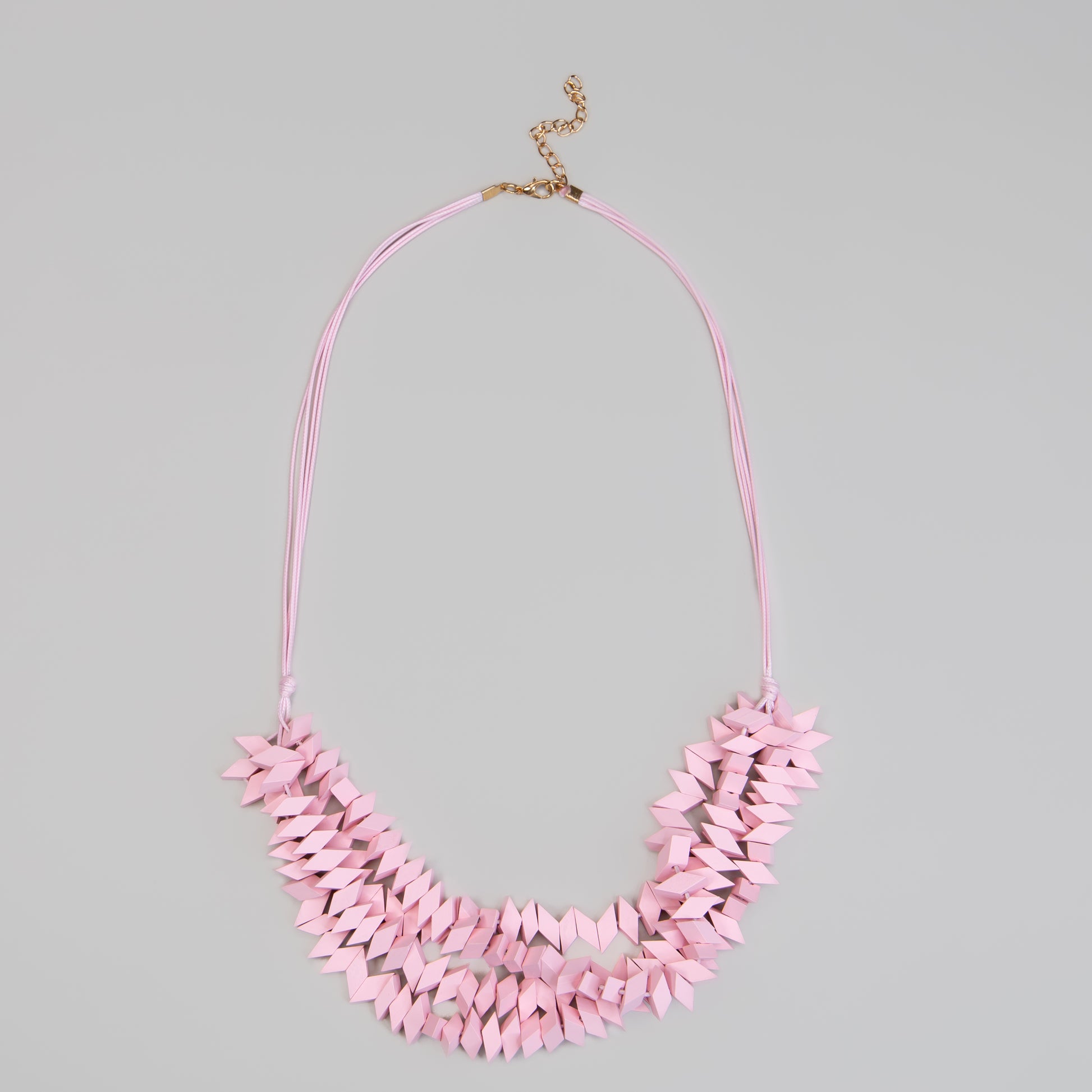 Colier lung din lemn Blush Wood - Roz