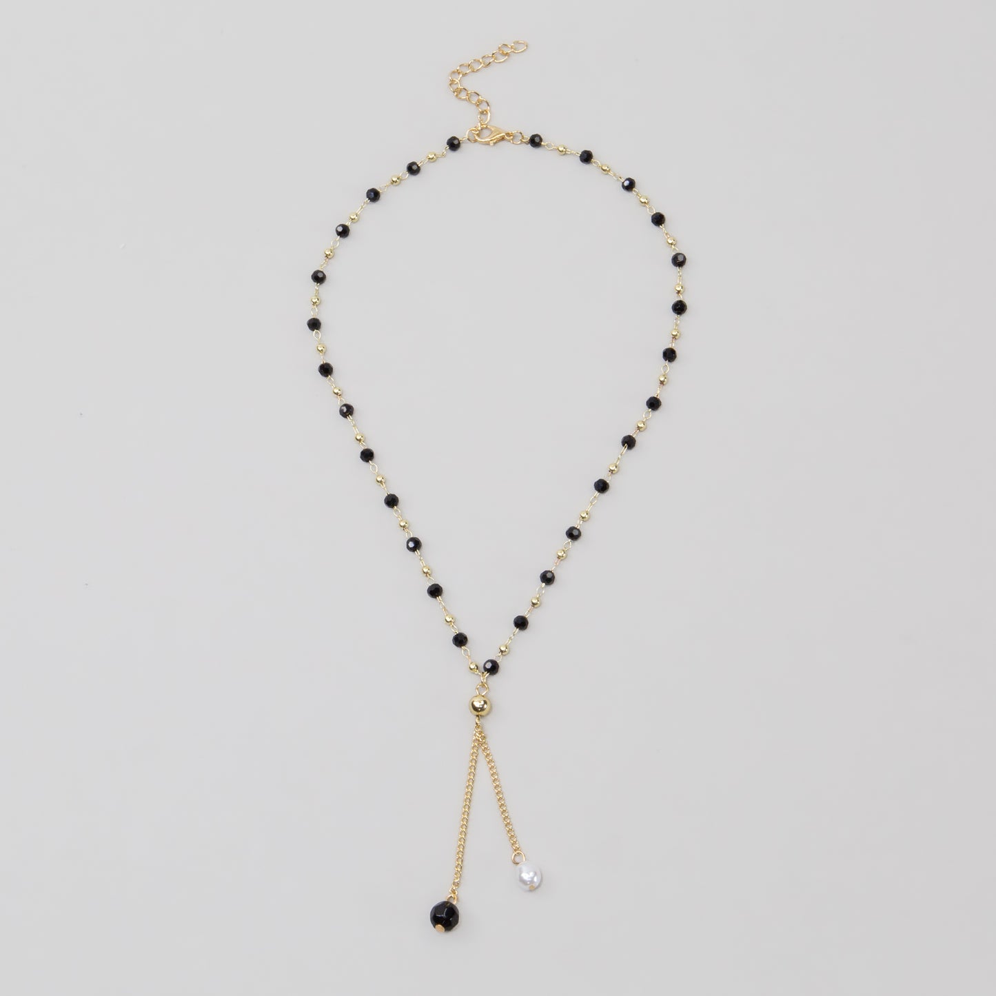 Colier minimalist cu perle - Auriu
