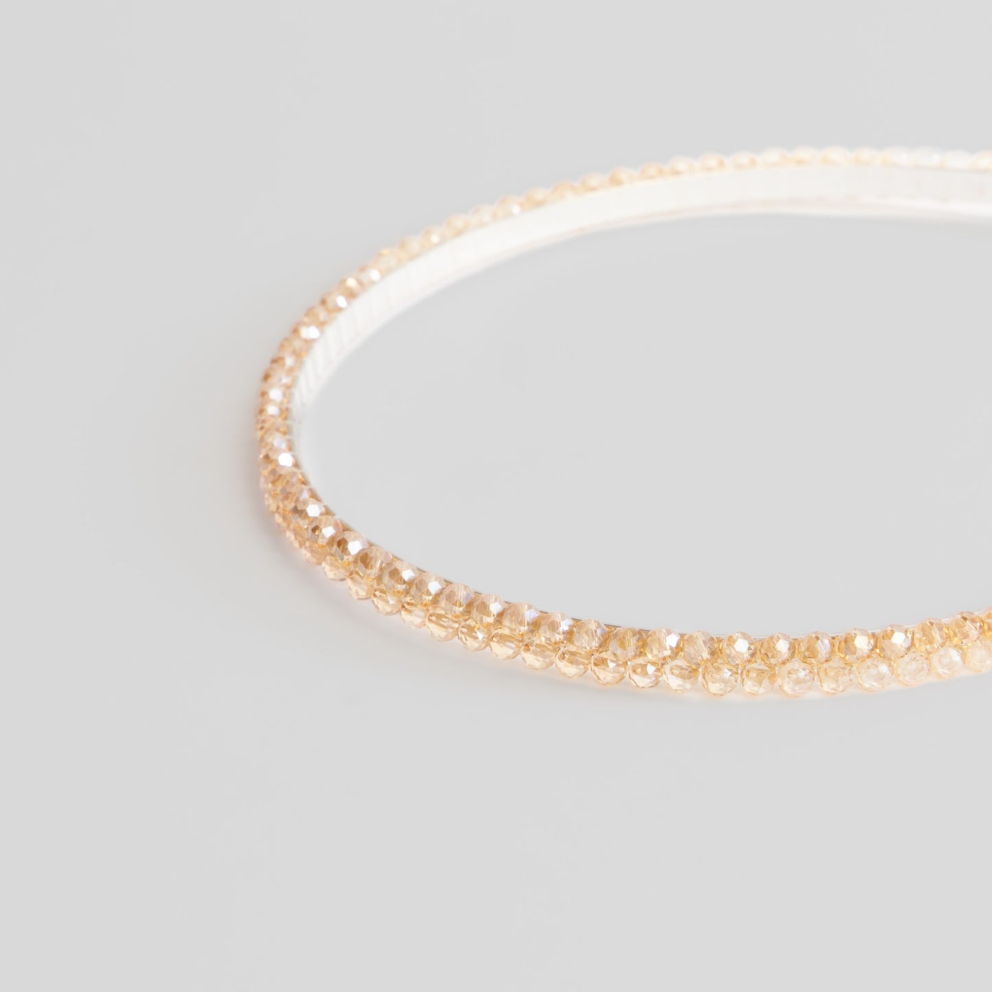 Cordelută de păr subțire cu cu pietre glam stones - Auriu